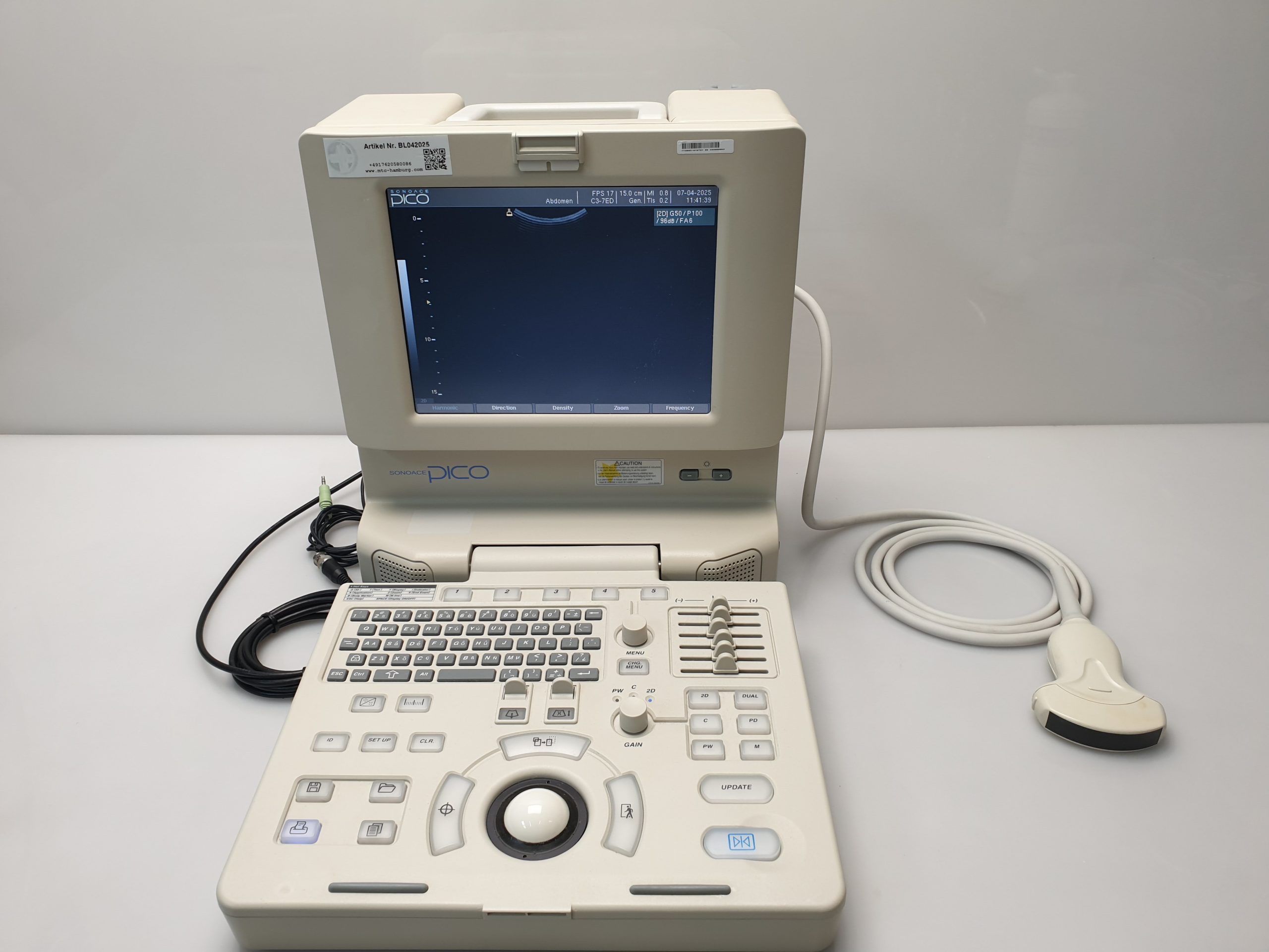 Medison SonoAce PICO tragbarer Ultraschall + C3-7ED Konvex + HL5-9ED Linear – Bild 31