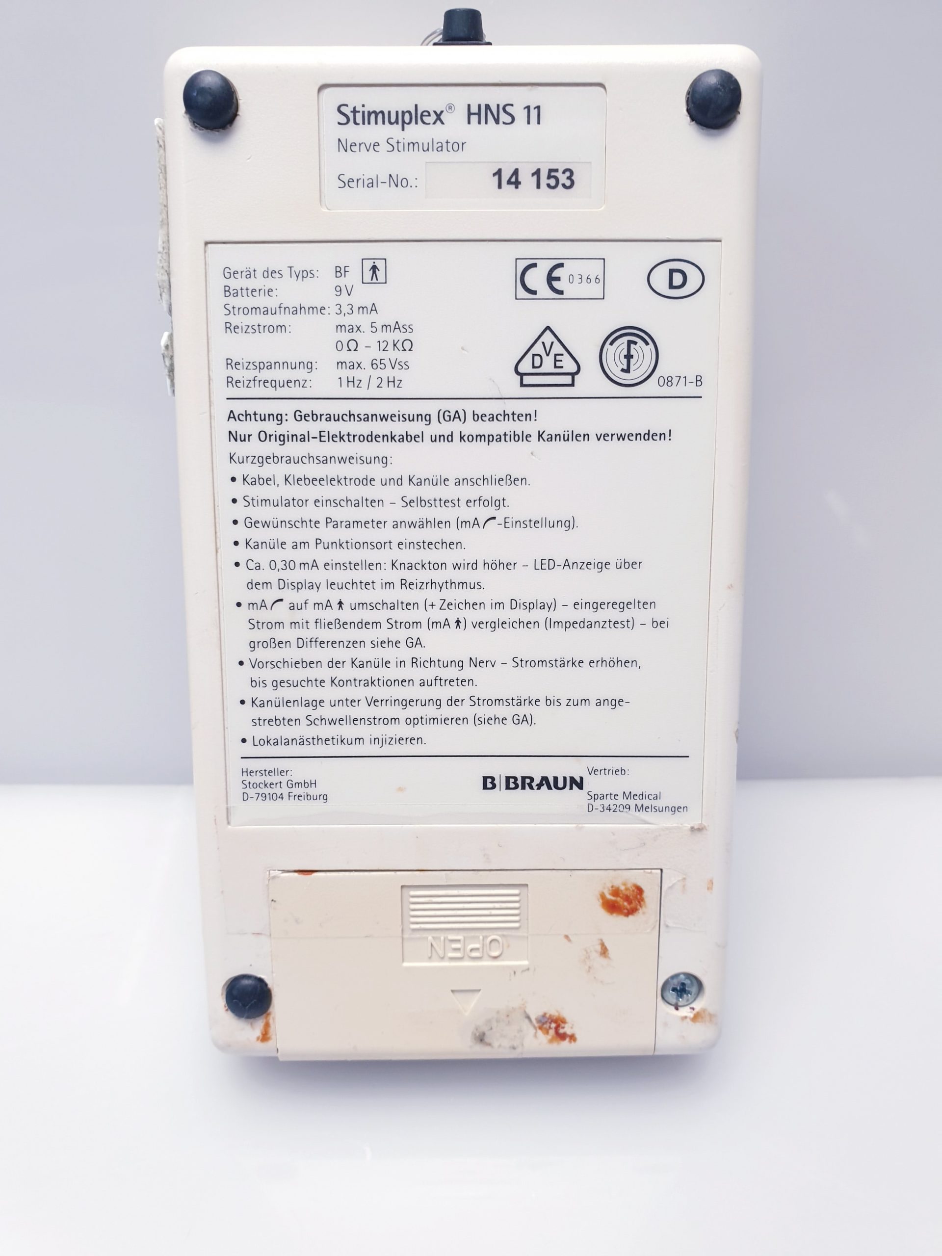 B.Braun Stimuplex HNS 11 Nervenstimulator – Bild 8