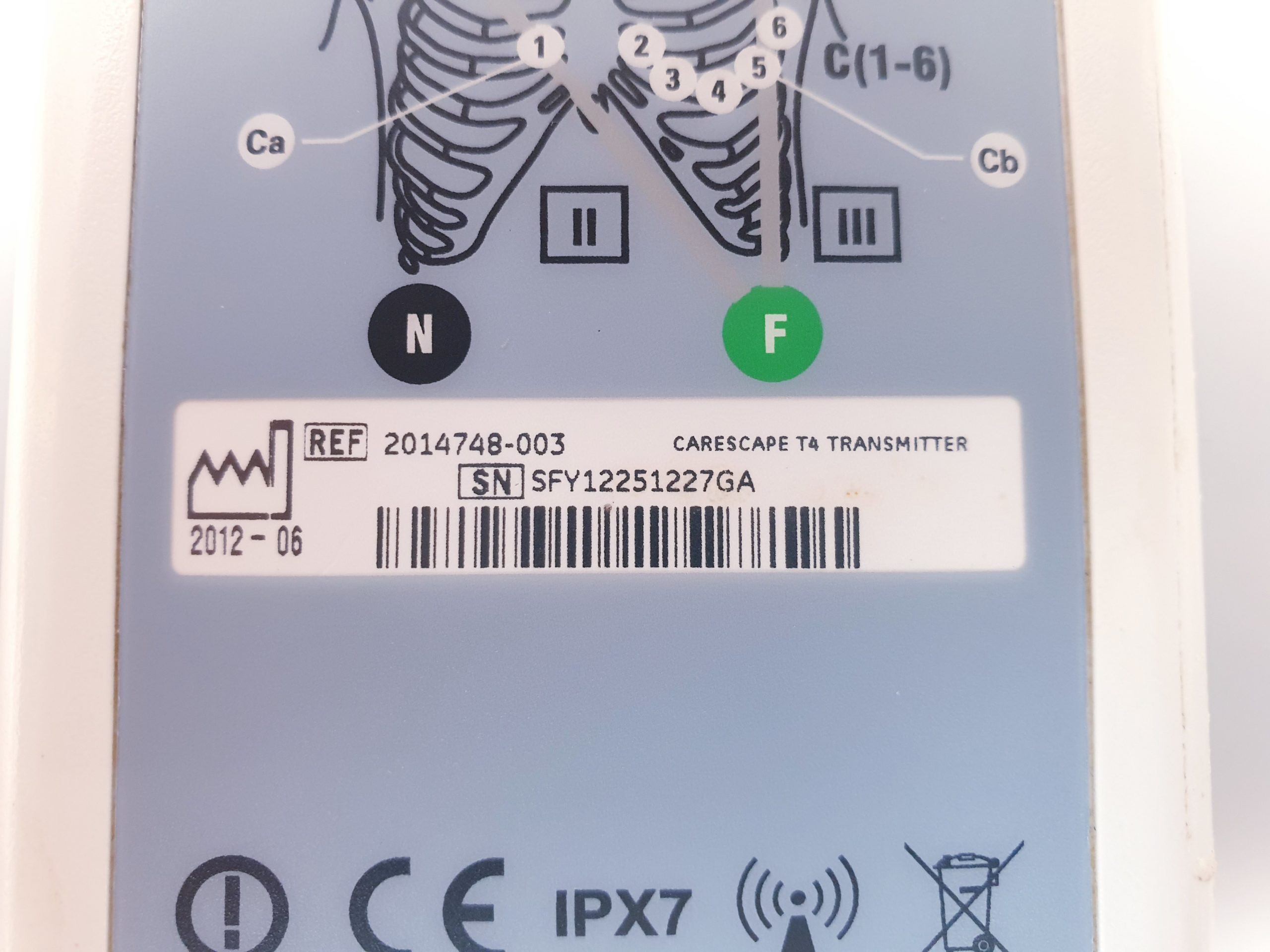GE Healthcare Carescape Telemetriegerät Herzfrequenz, EKG-Elektroden SN SFY12251227GA – Bild 10
