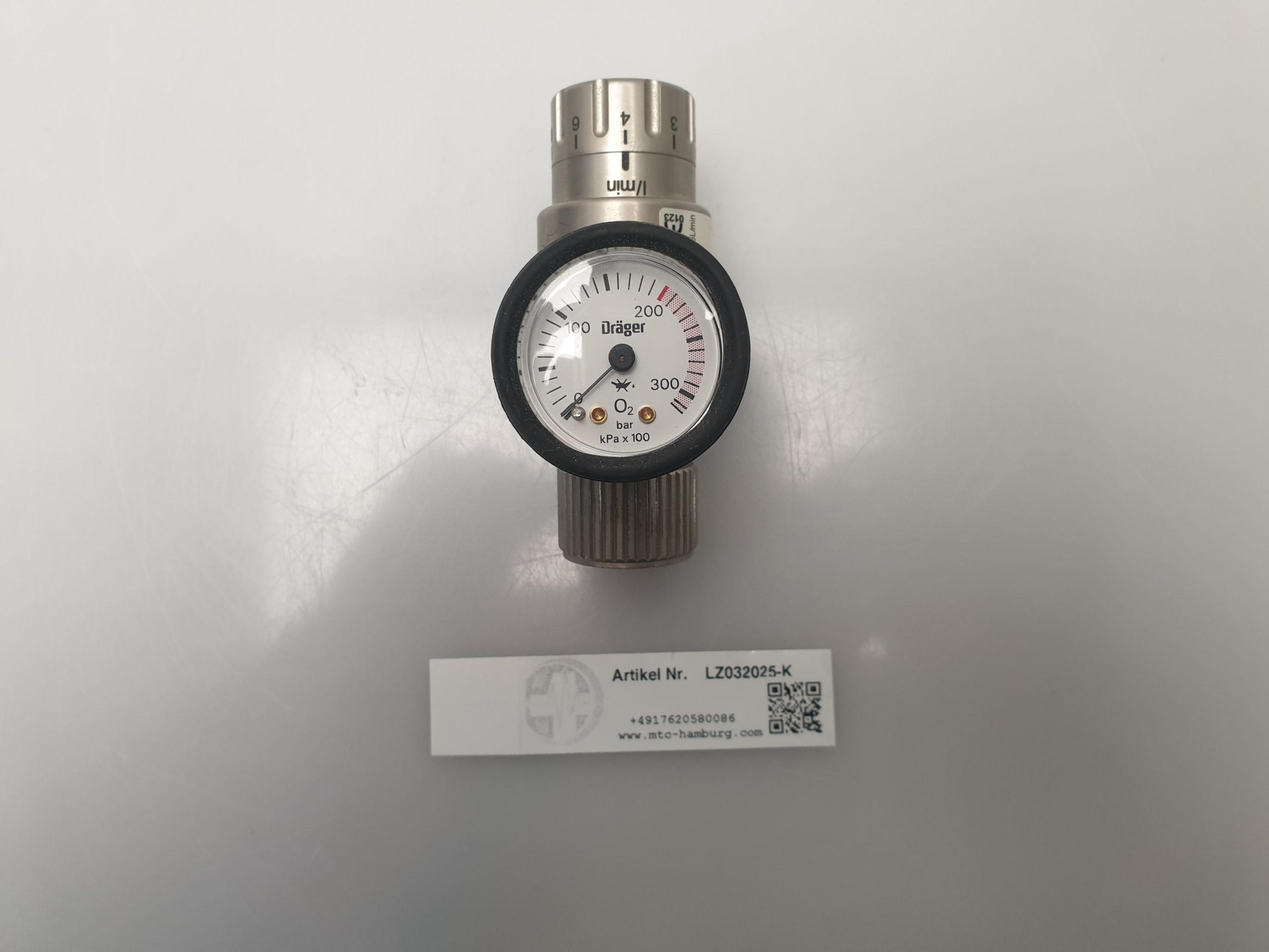 Dräger Drager 2M86631- Druckreduzierventil Ventil - Druckminderer – Bild 3