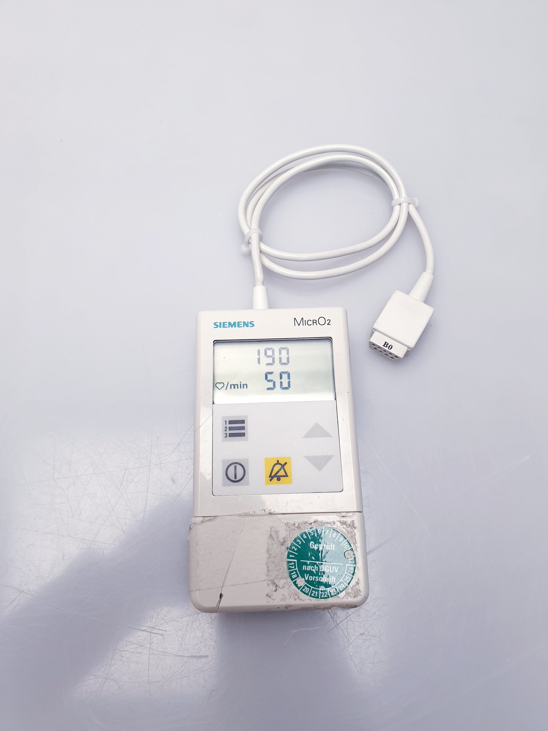 Siemens MicrO2 tragbares Pulsoximeter - Ohne Fingesensor kabel