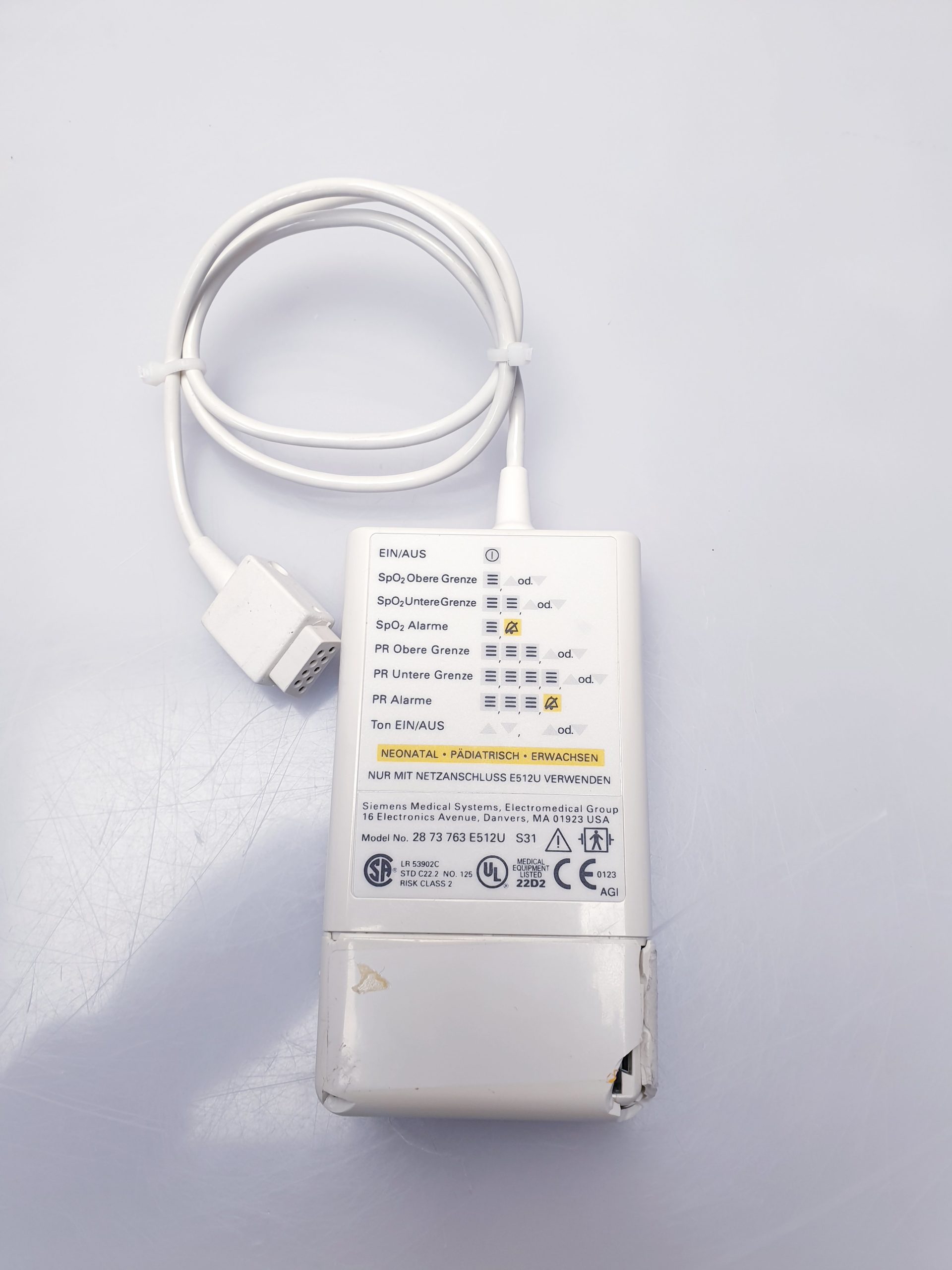 Siemens MicrO2 tragbares Pulsoximeter - Ohne Fingesensor kabel – Bild 8