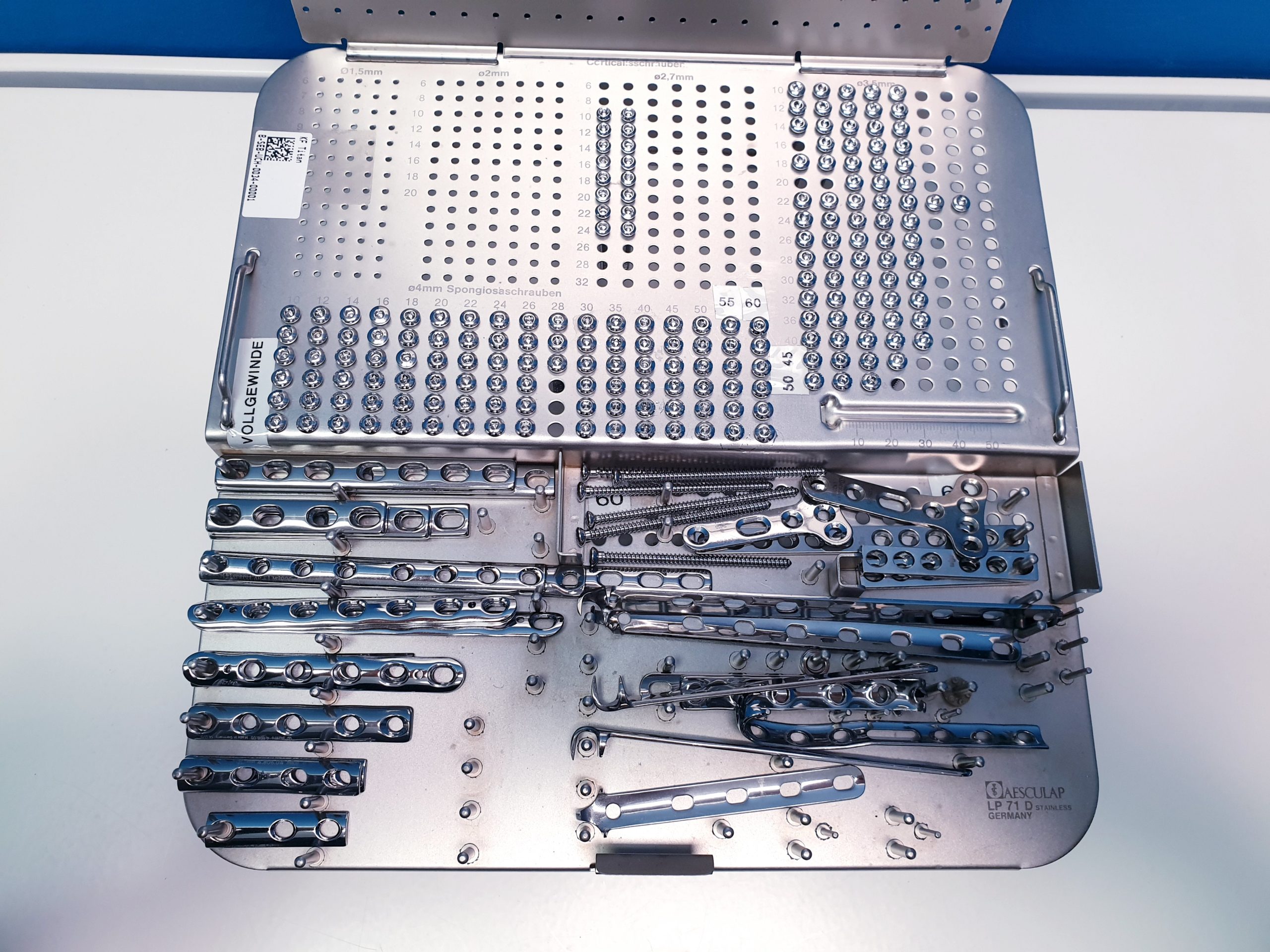 Aesculap lp 71 D - LP71D Coticalisschrauben + Spongiosaschrauben – Bild 5