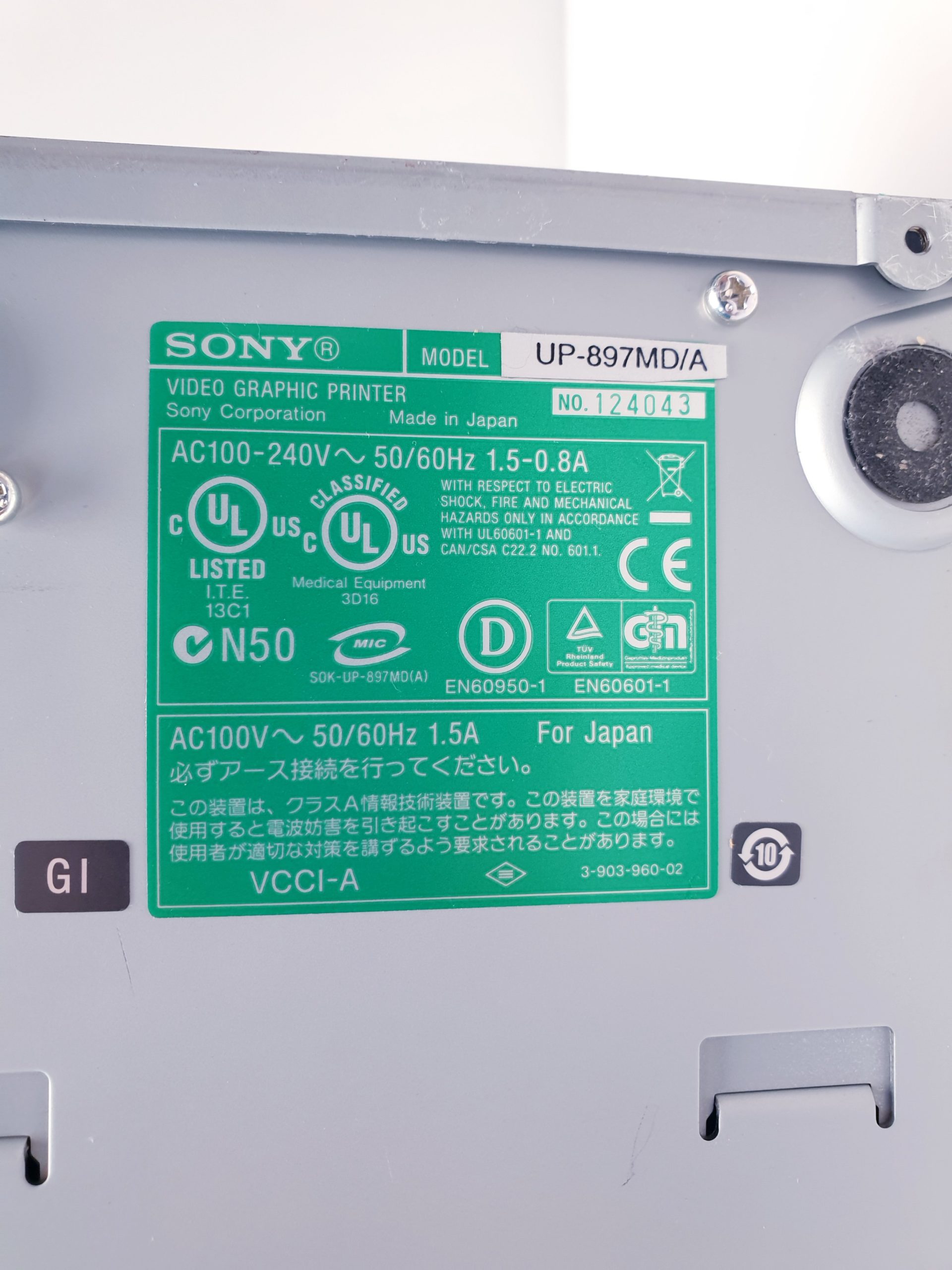 Sony UP-897MD UP 897MD Videografikdrucker Printer – Bild 11