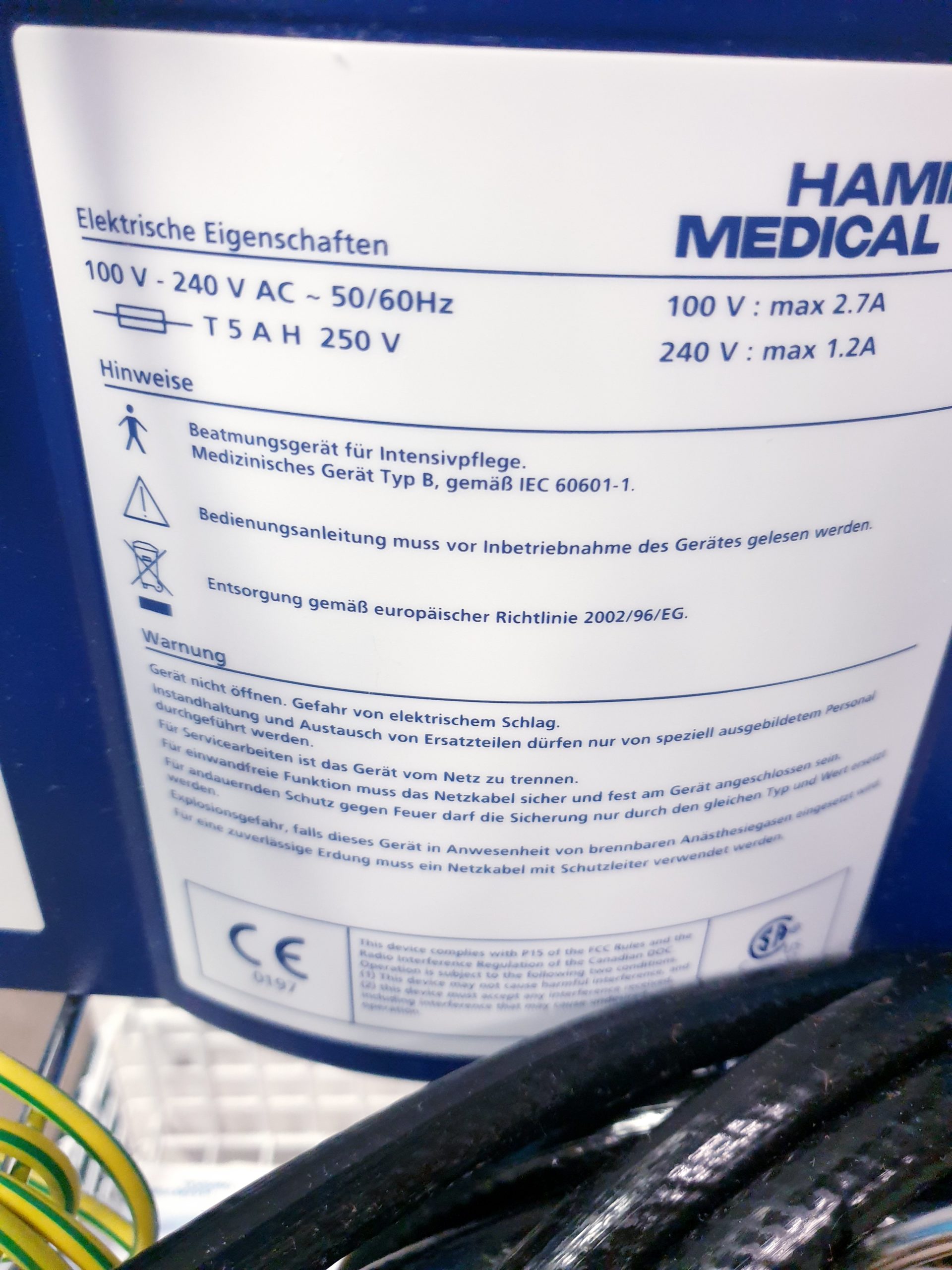 Hamilton G5 - Beatmungsgerät – Bild 11