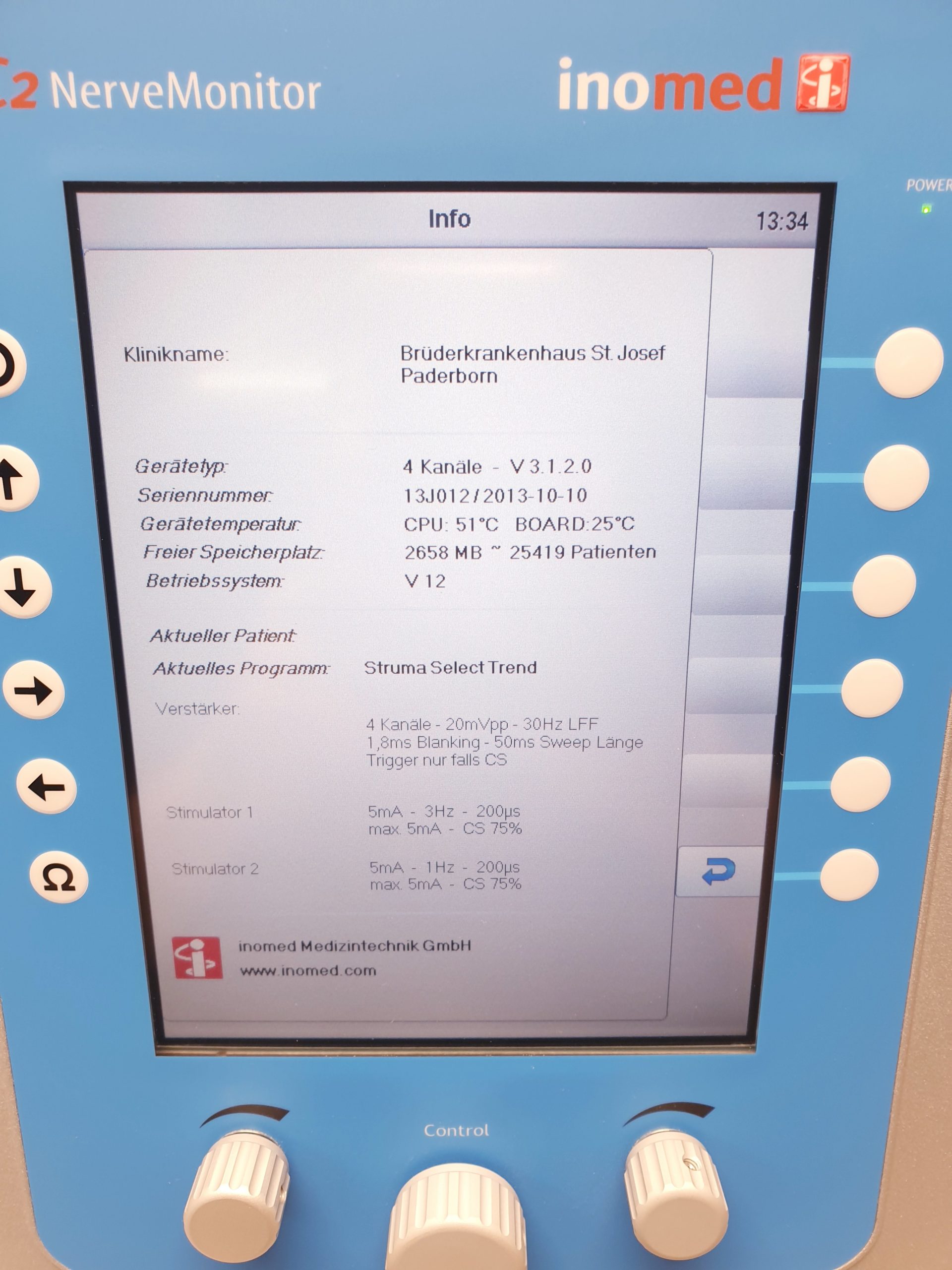 inomed C2 2 NerveMonitor C2 4-Kanal-System für die intraoperative Nervenüberwachung – Bild 4