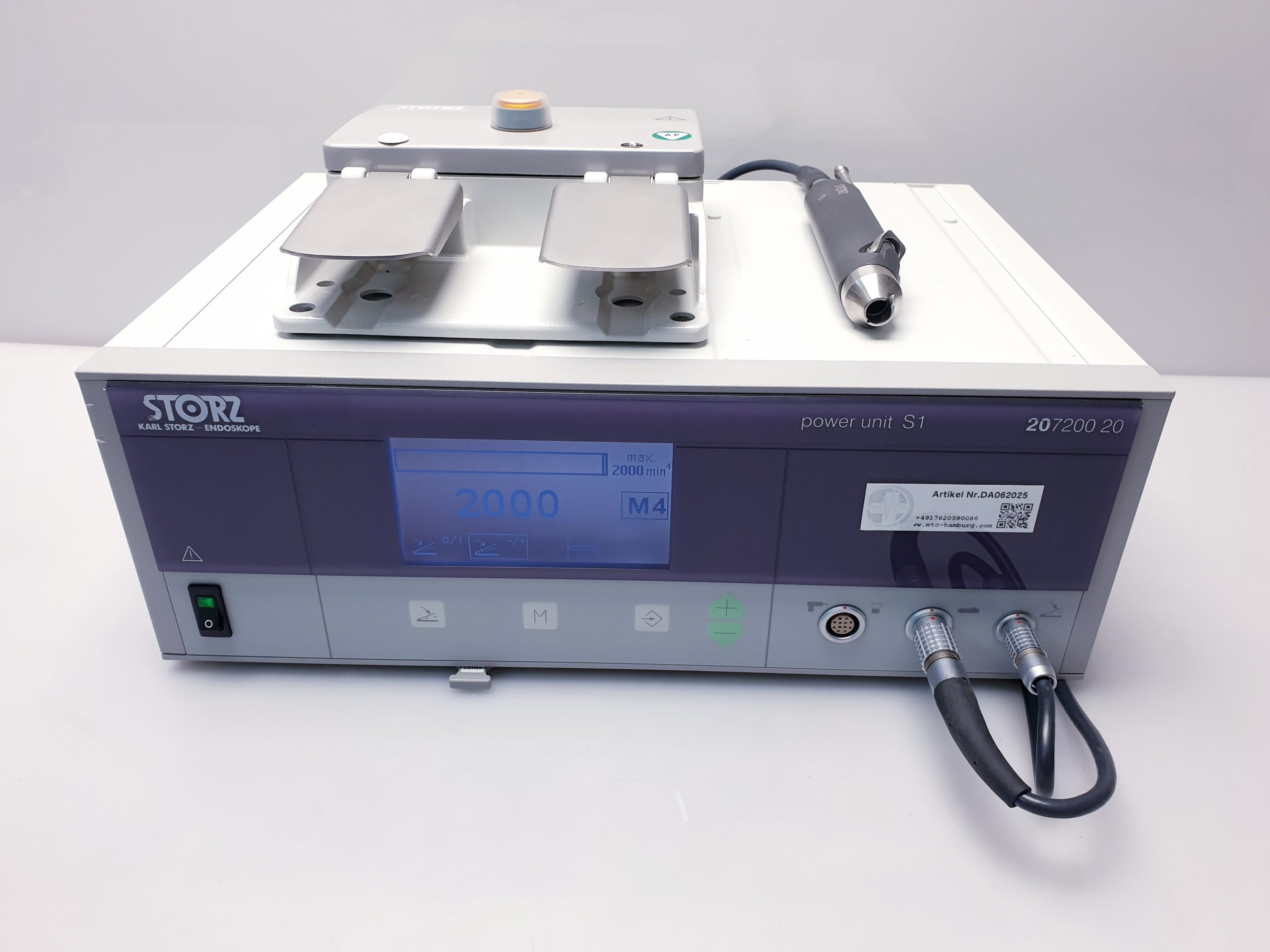 Karl Storz 207200 20 Power Unit S1 Saver + 28720030 S1 Handstück + 20012830 Fußschalter
