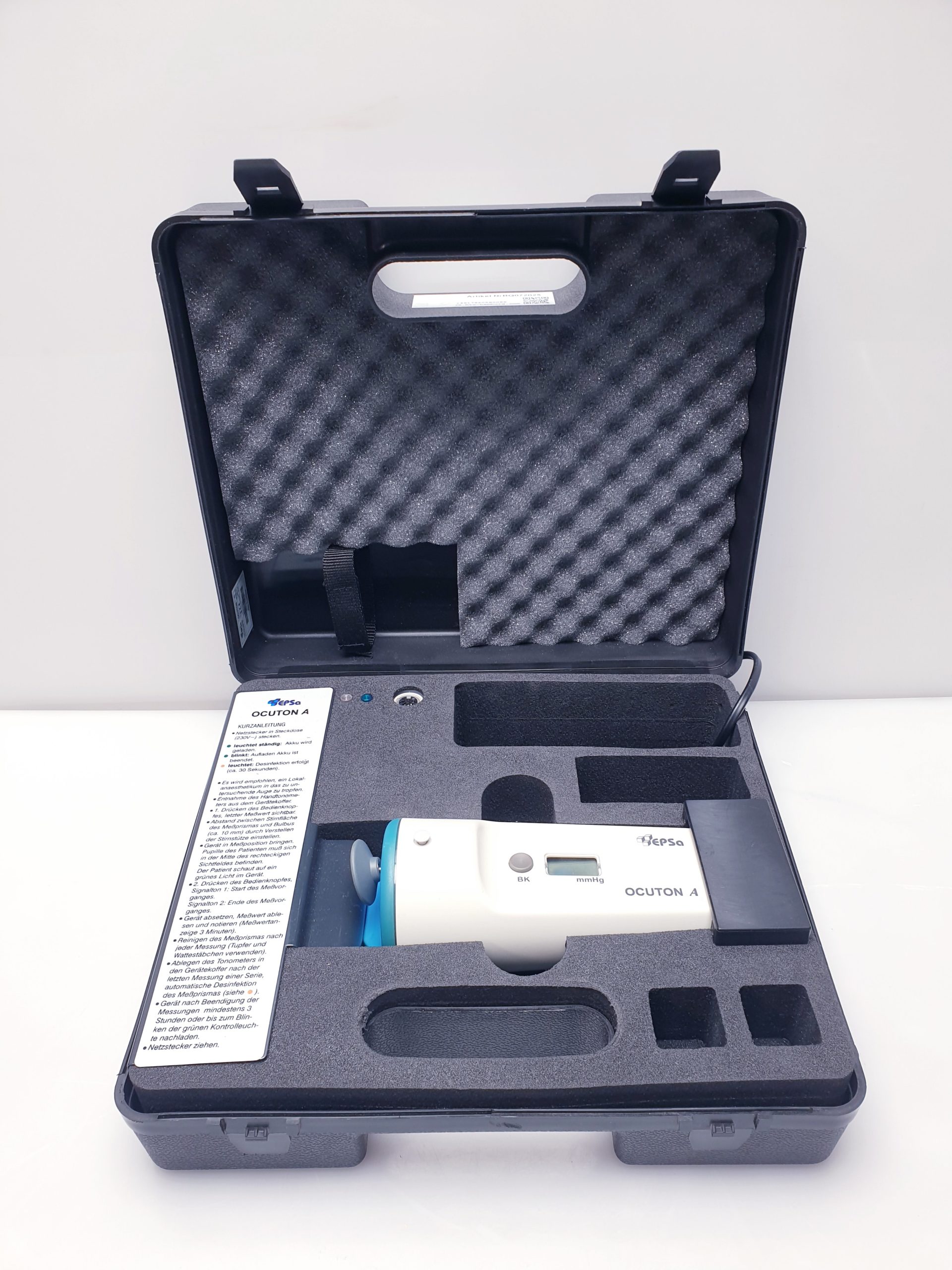 Epsa Ocuton S Hand Tonometer Selbsttonometer mit Koffer – Bild 4