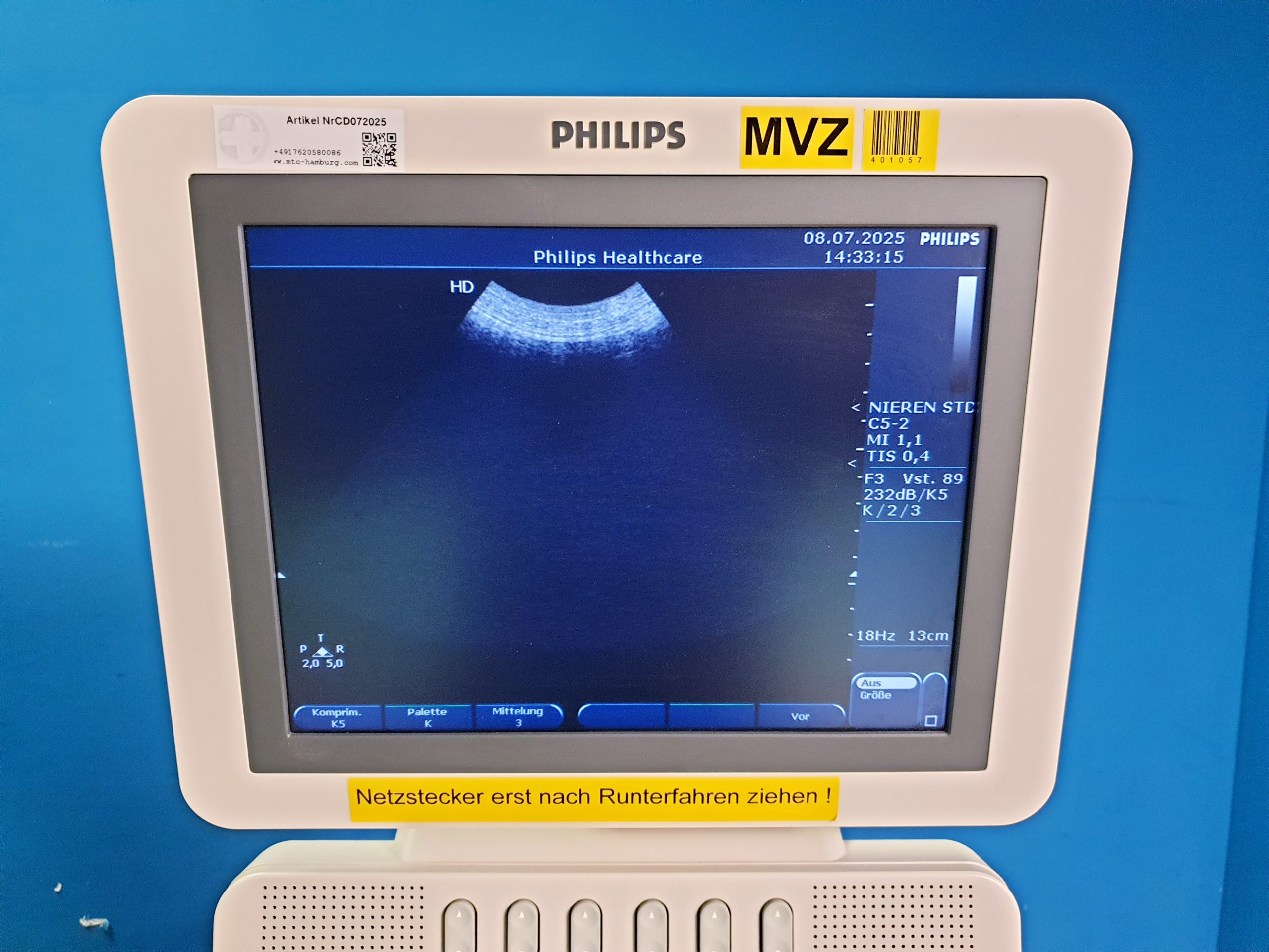 Philips HD7 XE Ultraschallgerät+Convexsonden +Linearesonden – Bild 11