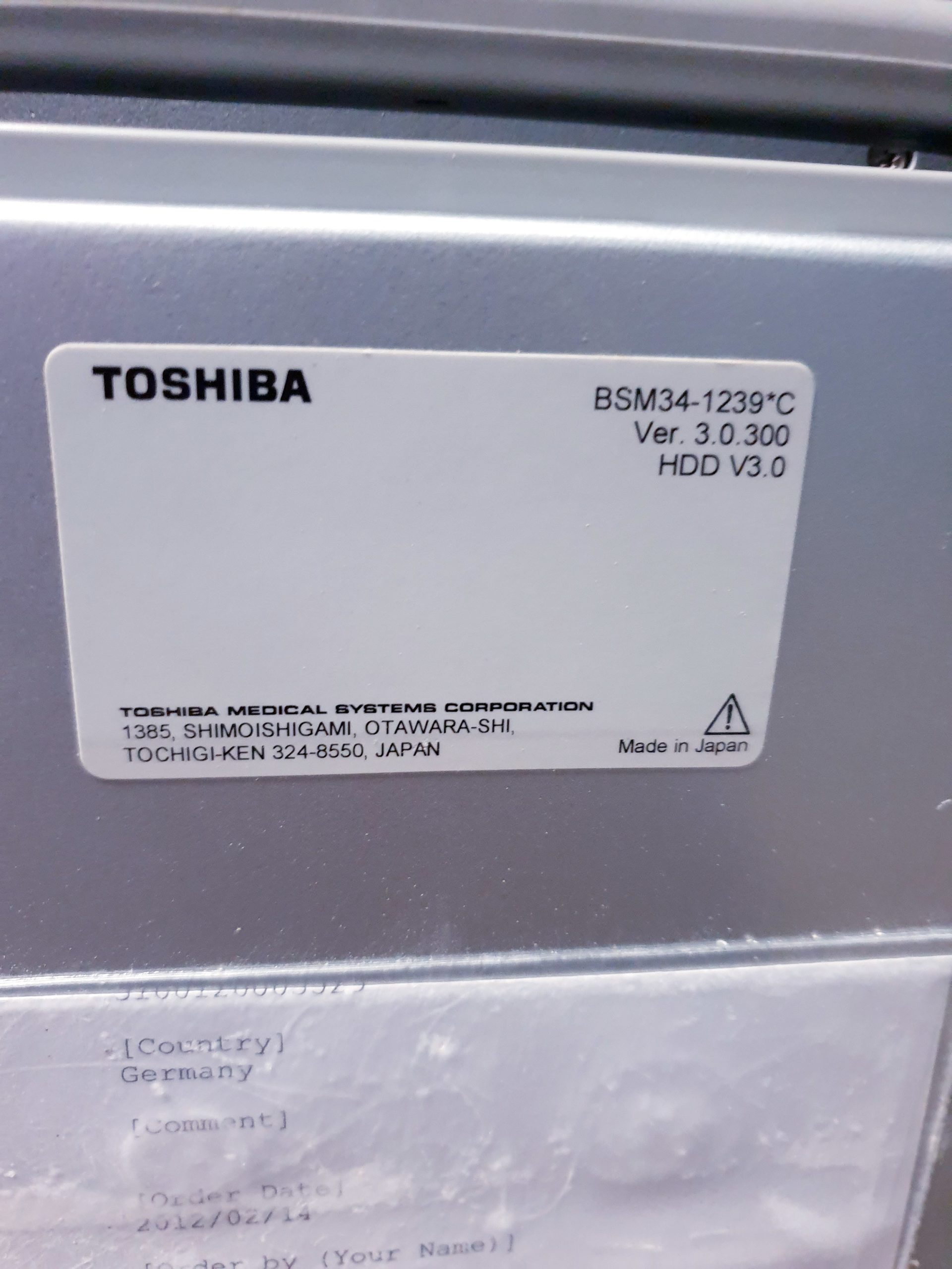Toshiba Viamo SSA-640A Ultraschallsystem - Ohne Festplatte - Defekt – Bild 18