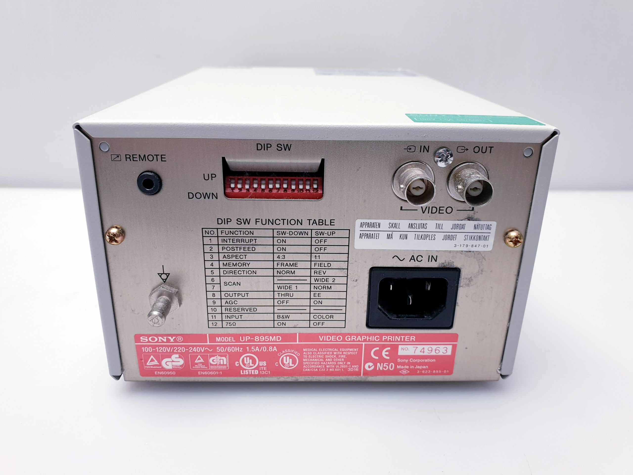 Sony UP-D895MD Digital Video Thermal Printer – Bild 7