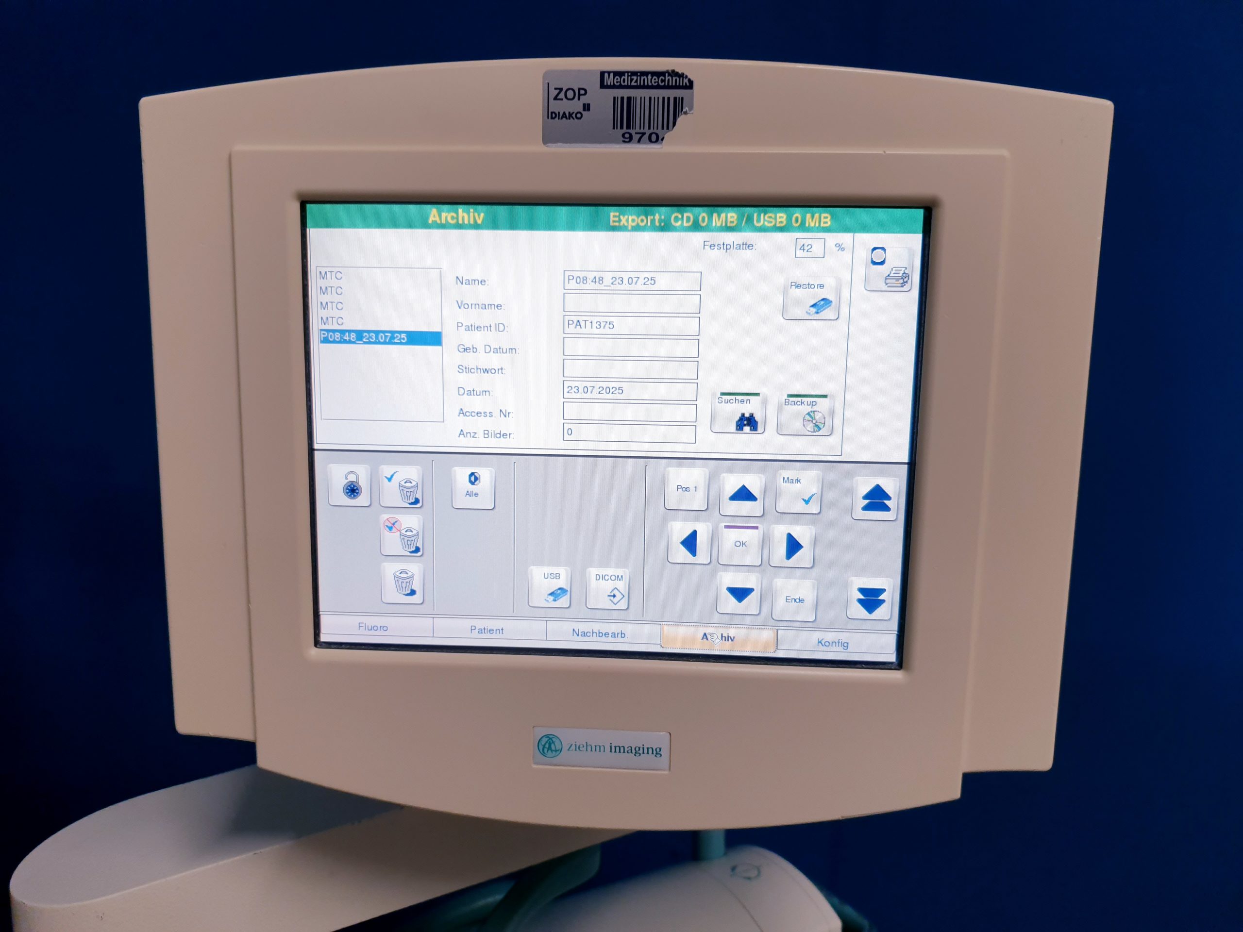 ZIEHM Vision C Bogen Mobiles Röntgen C ARM – Bild 8