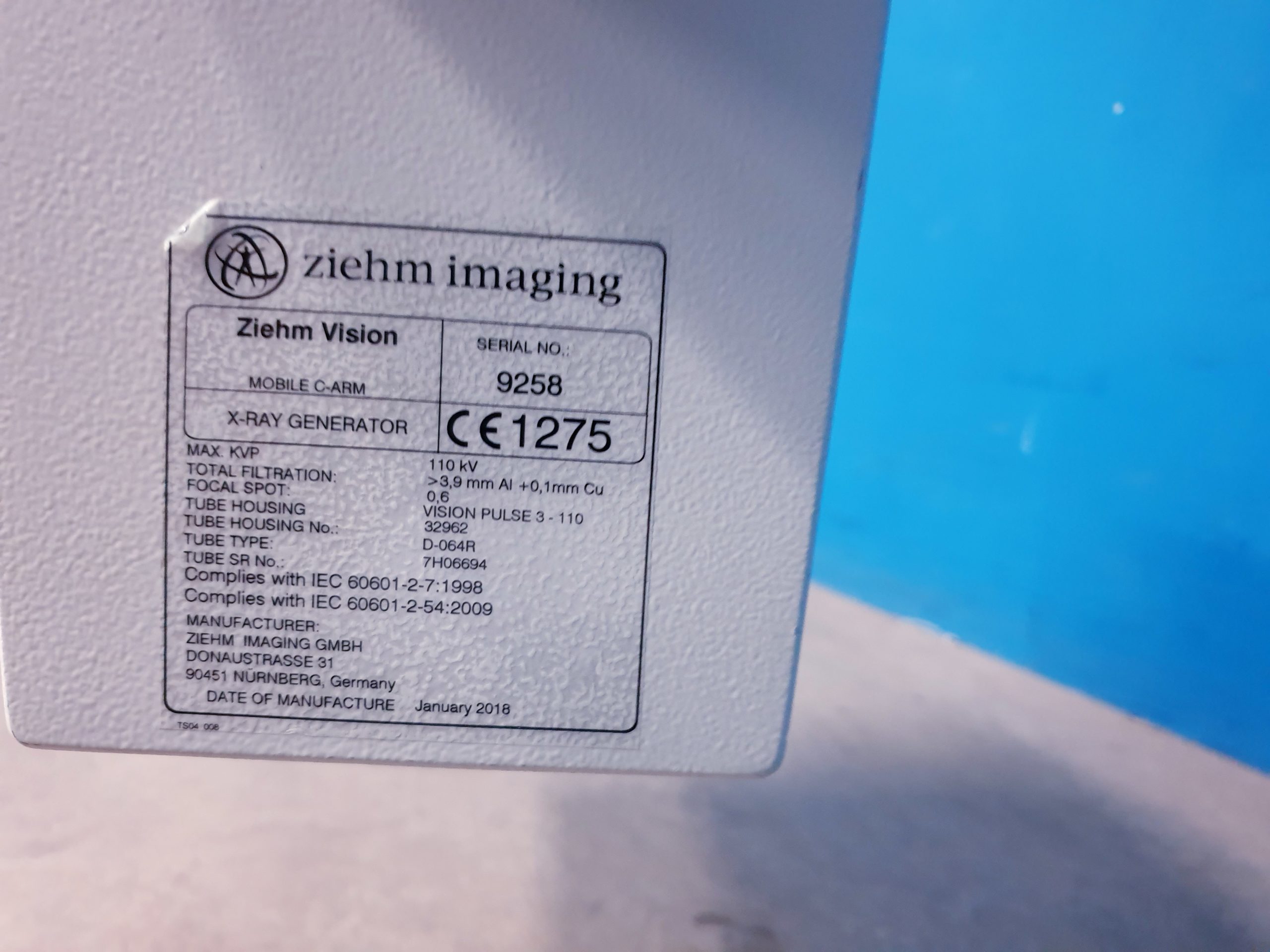 ZIEHM Vision C Bogen Mobiles Röntgen C ARM – Bild 11