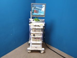 Olympus Turm CV-180 +  HDTV Kopf + CLV-S40 + OEV-191H + UHI-3 + Turm