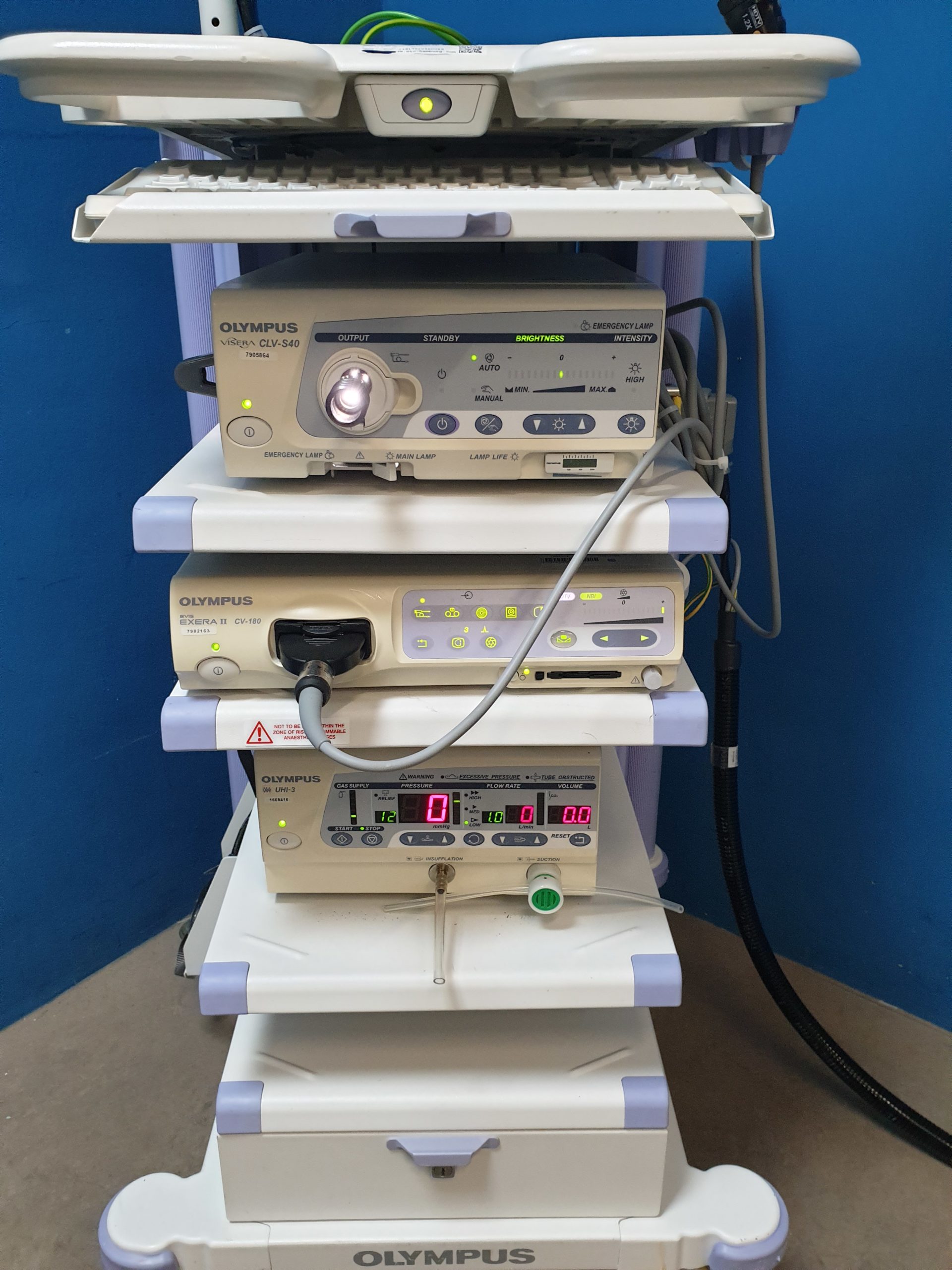 Olympus Turm CV-180 + HDTV Kopf + CLV-S40 + OEV-191H + UHI-3 + Turm – Bild 6