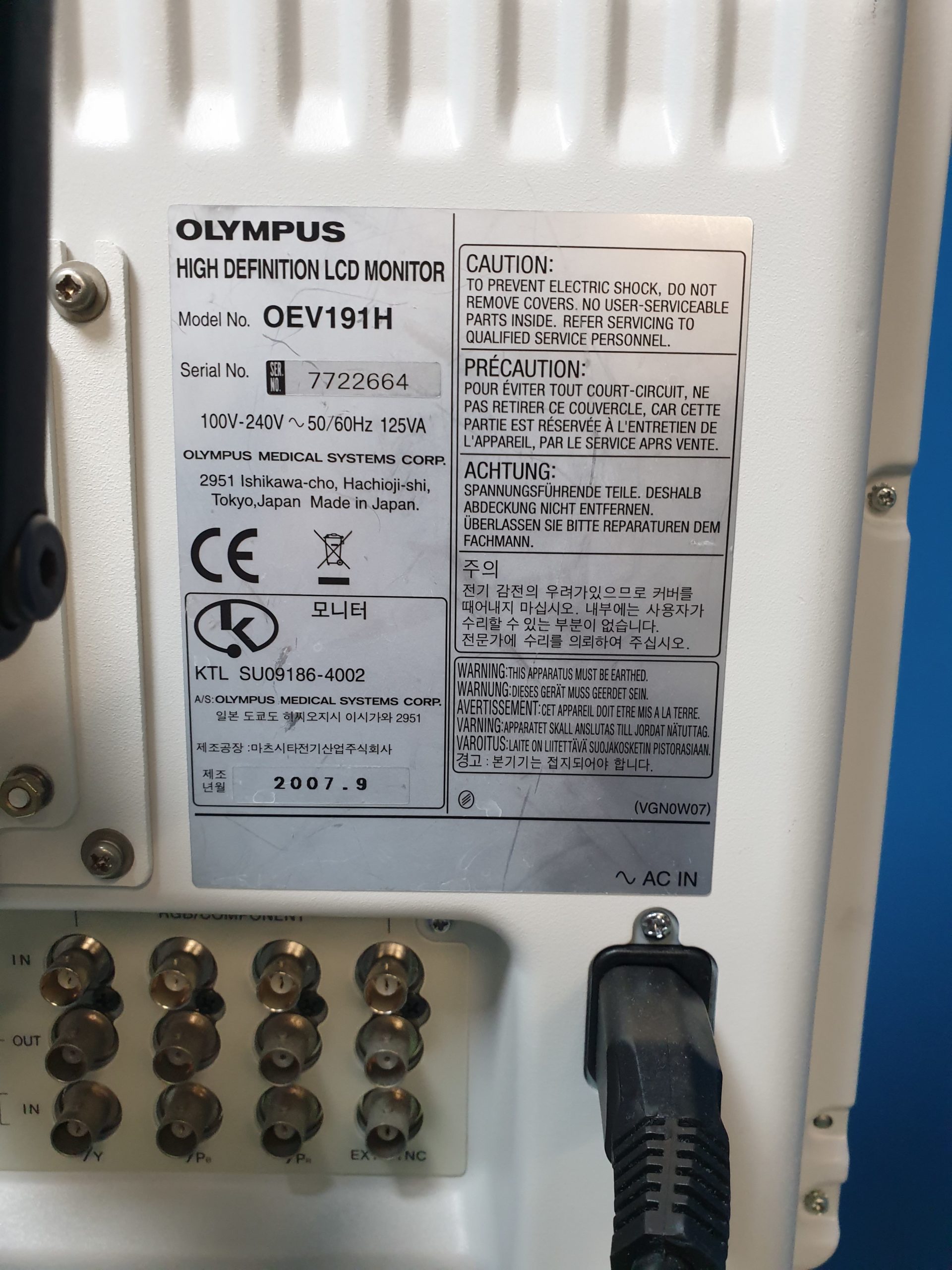 Olympus Turm CV-180 + HDTV Kopf + CLV-S40 + OEV-191H + UHI-3 + Turm – Bild 11