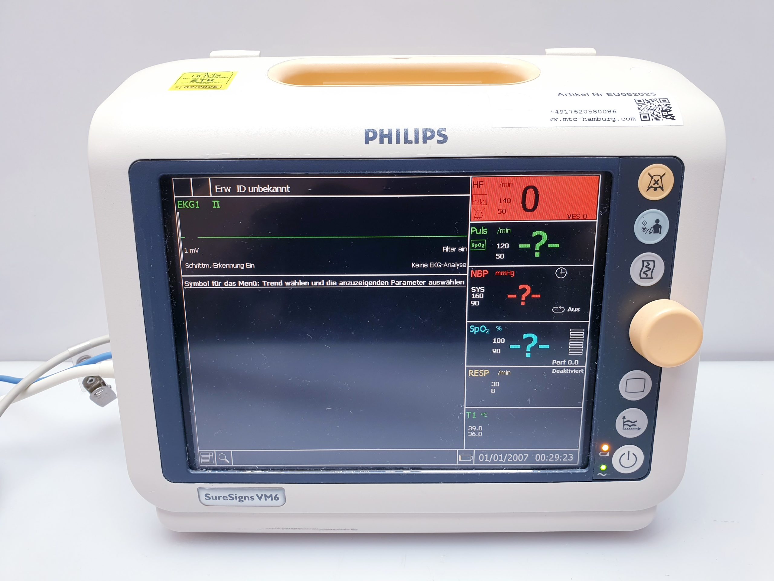 Philips SureSigns VM6 Überwachungsmonitor – Bild 6