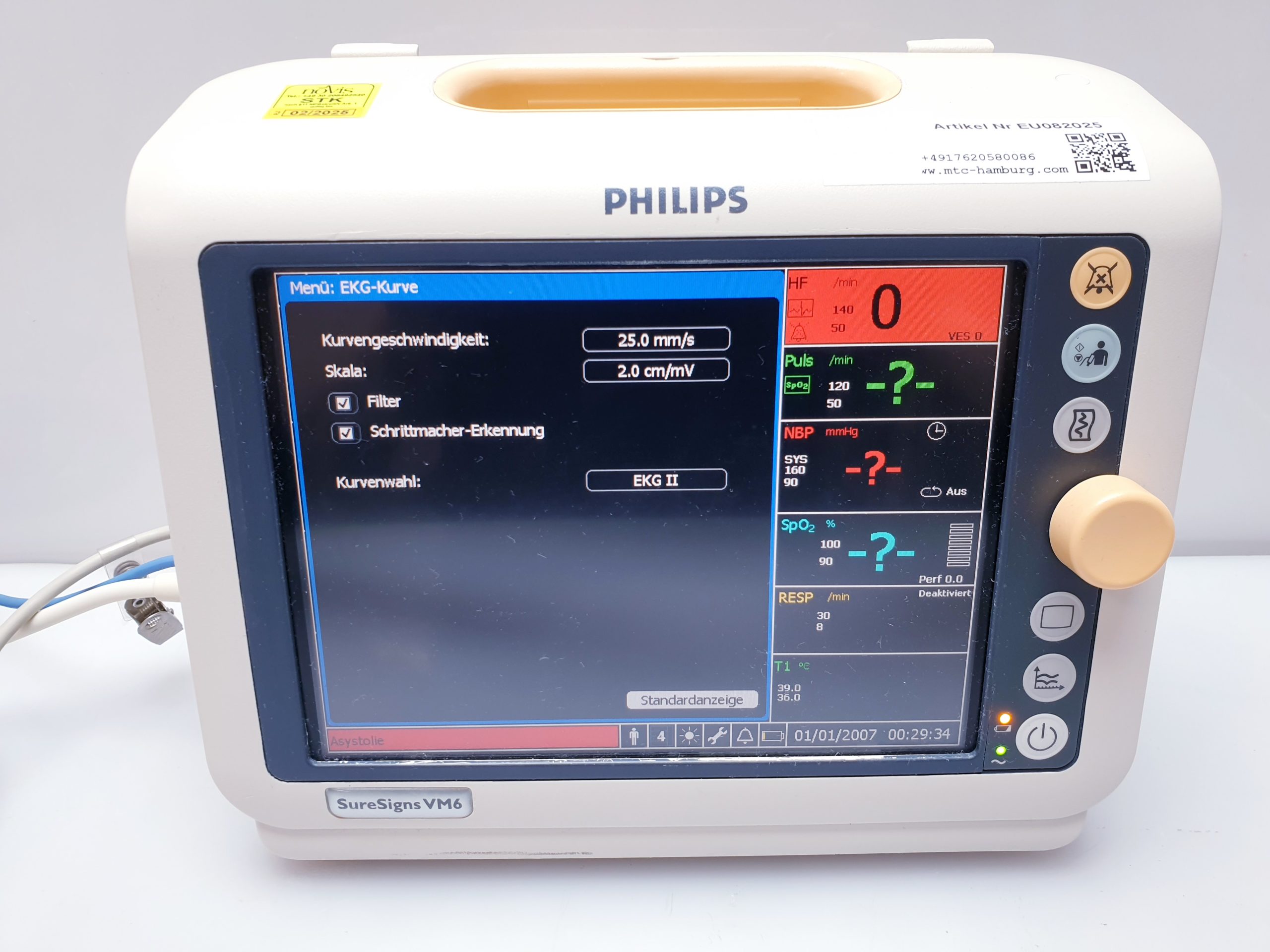 Philips SureSigns VM6 Überwachungsmonitor – Bild 7
