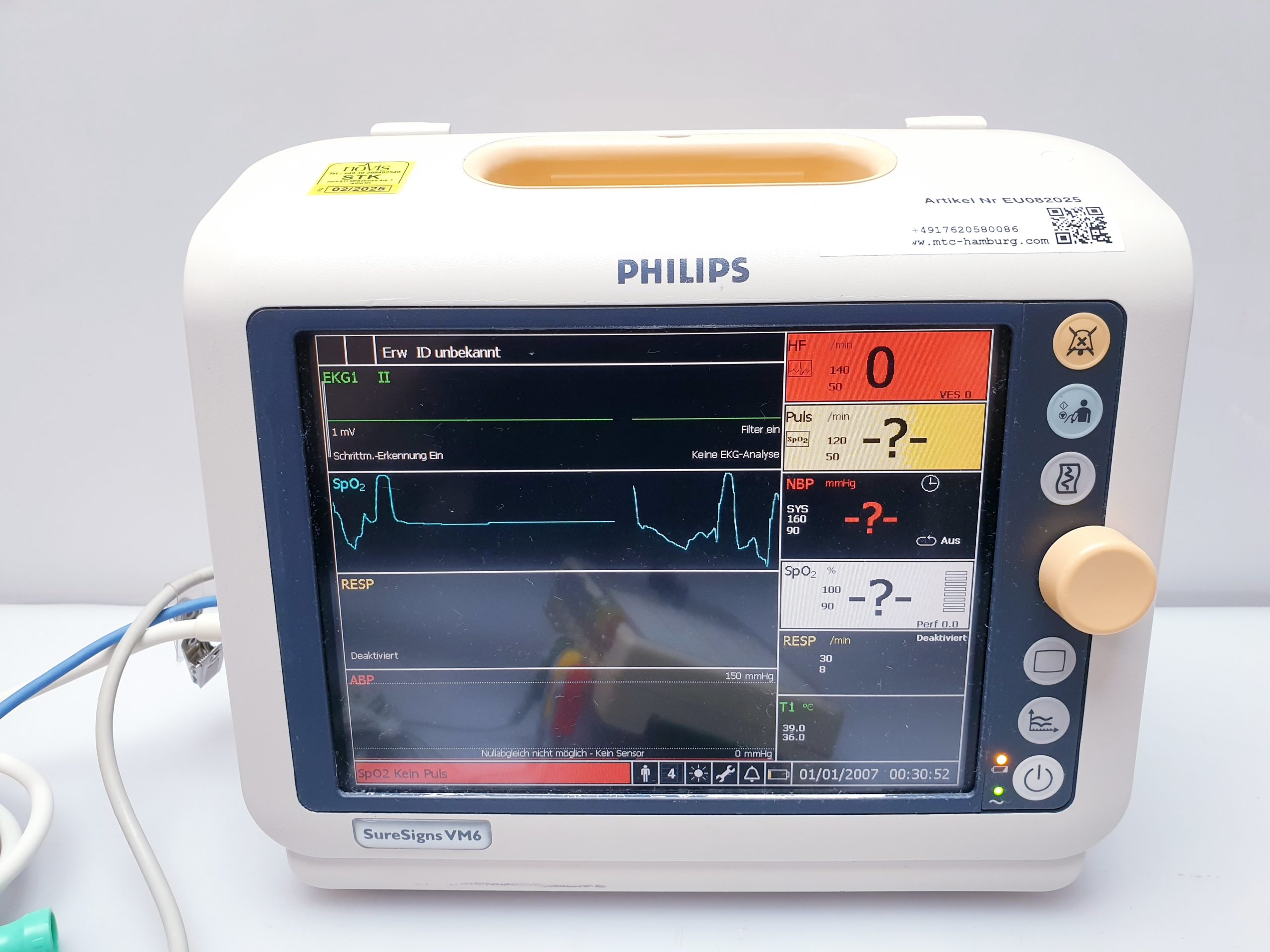 Philips SureSigns VM6 Überwachungsmonitor – Bild 10