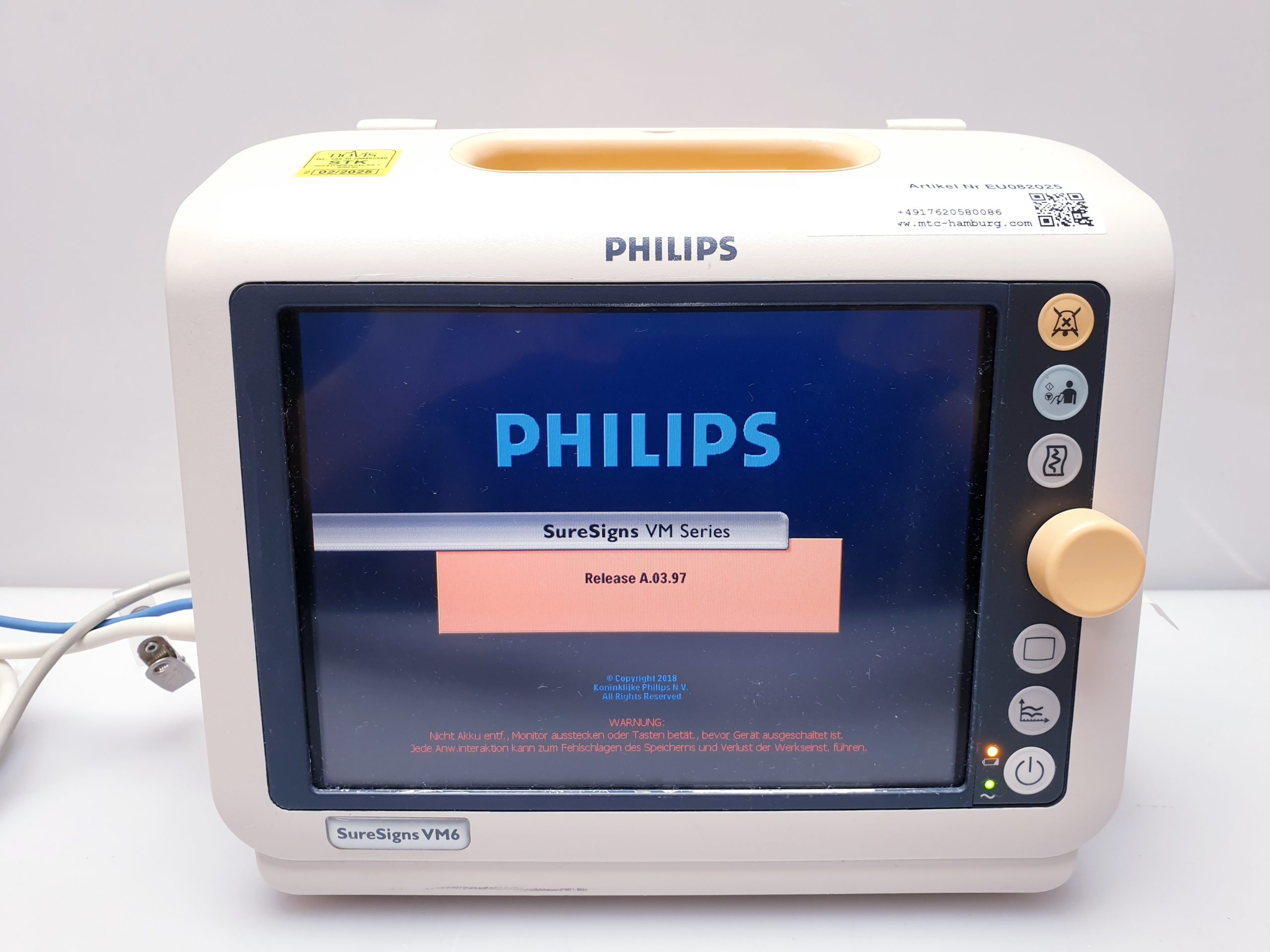 Philips SureSigns VM6 Überwachungsmonitor – Bild 12