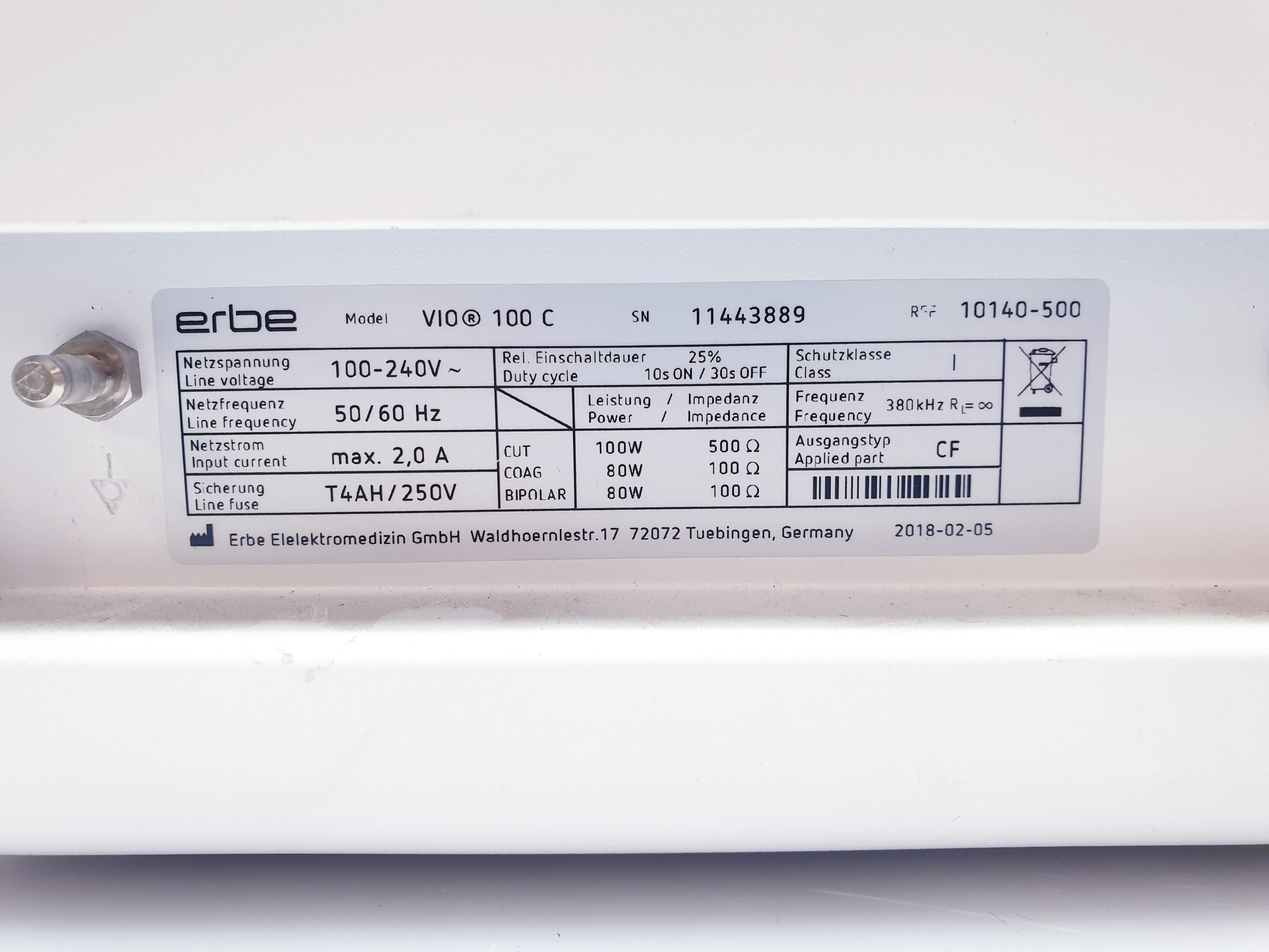 Erbe Vio 100 C VIO 100C mit Fußpedal HF Gerät – Bild 15