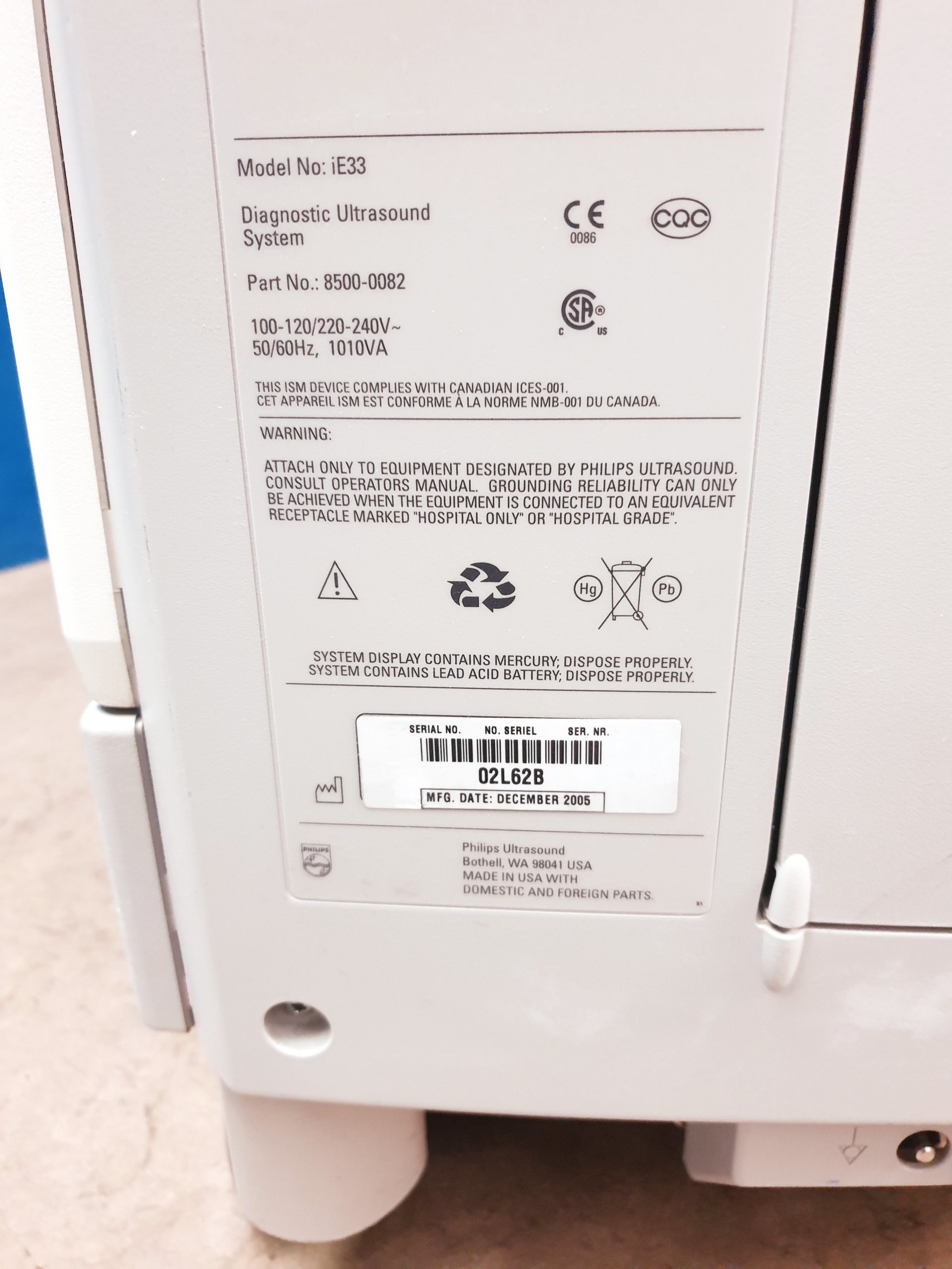 Philips iE33 – IE33 + S5-1 Echo + L11-3 Linear Sonde + C5-2 Konvex - Kardiomaschine – Kardio Ultraschallgerät – Bild 29