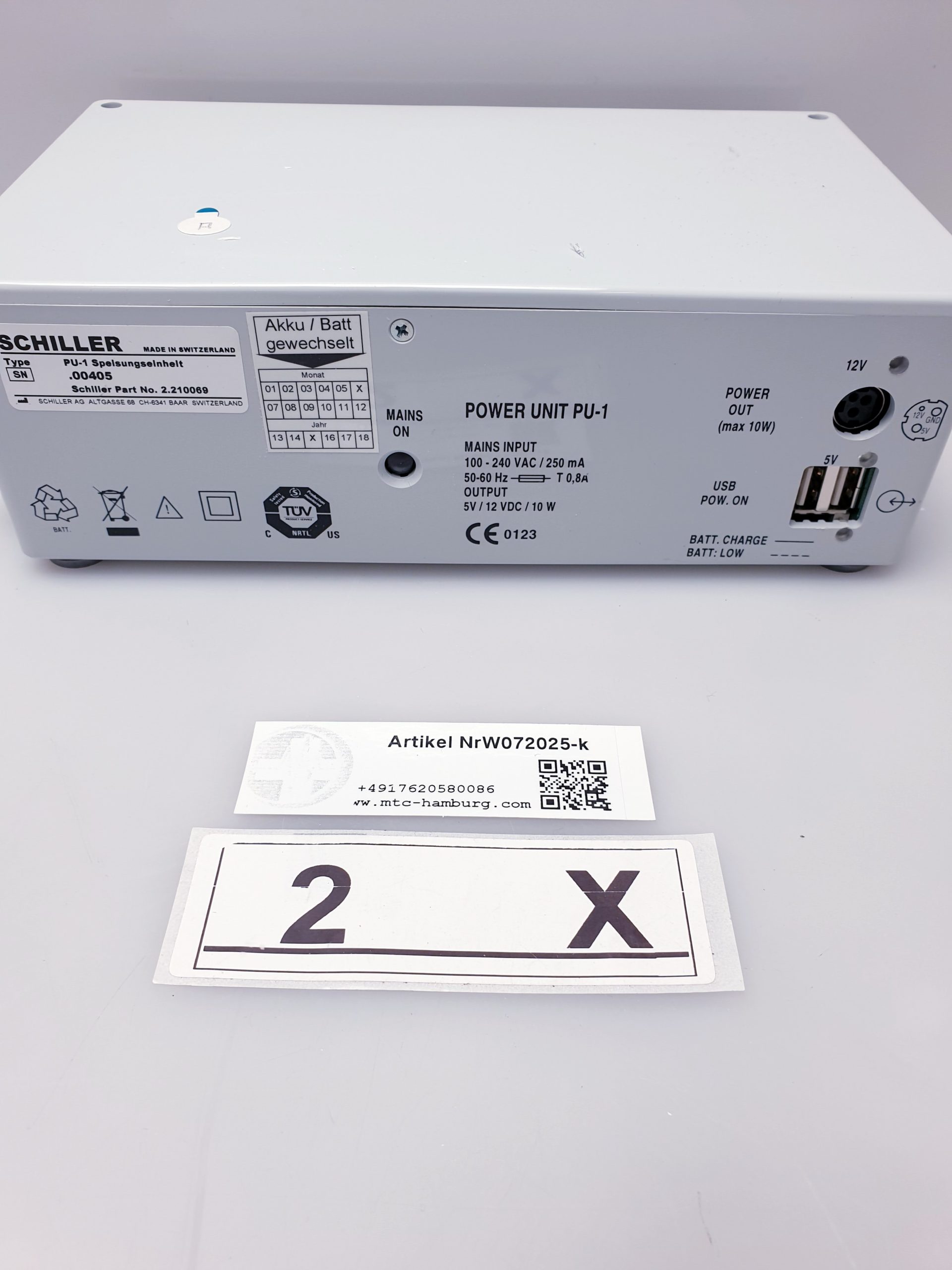 Schiller PU-1 Speisungseinheit - Stromversorgung – Bild 3