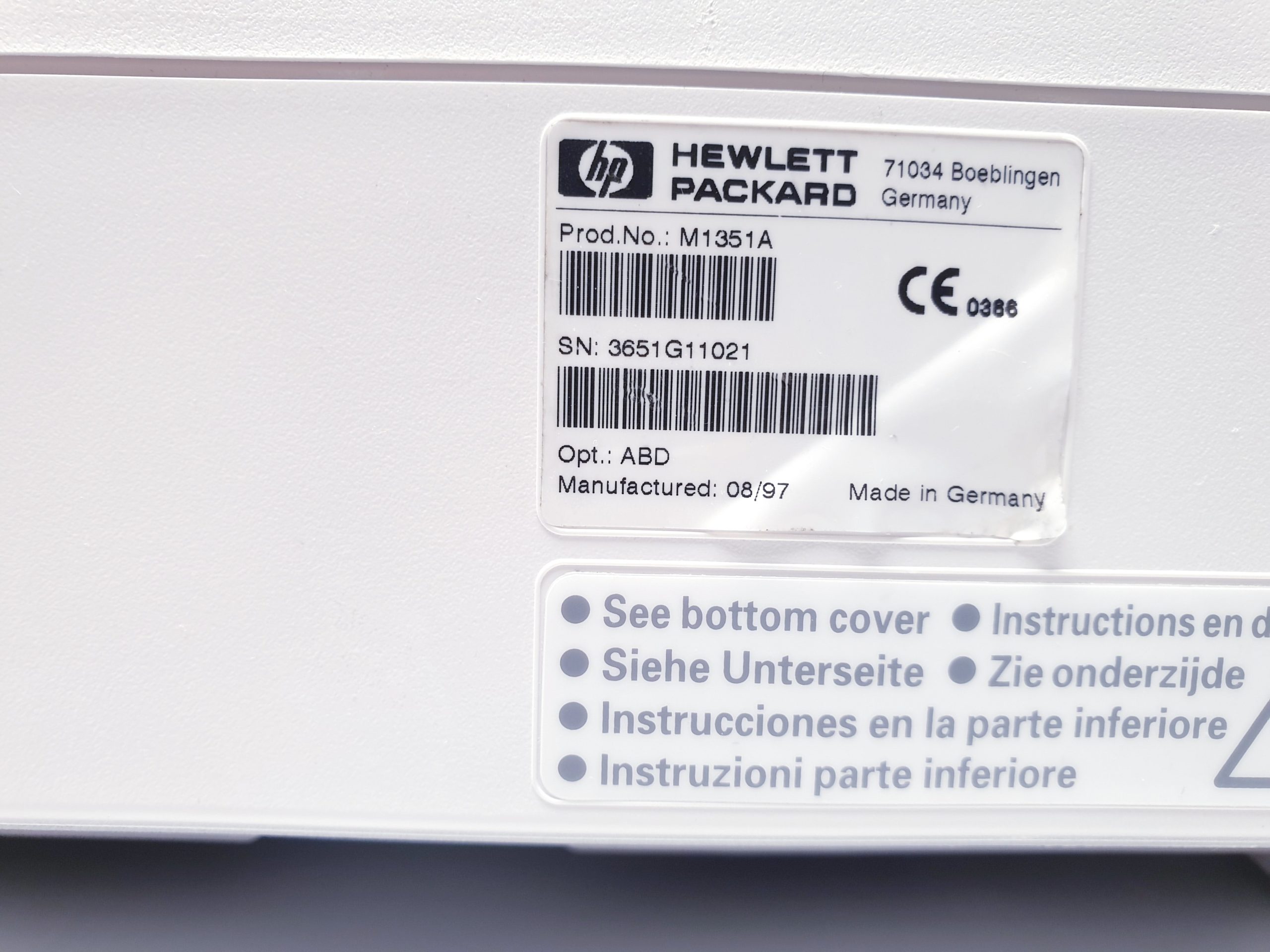 HP M1351A Series 50A CTG + U Schall Aufnehmer – Bild 18