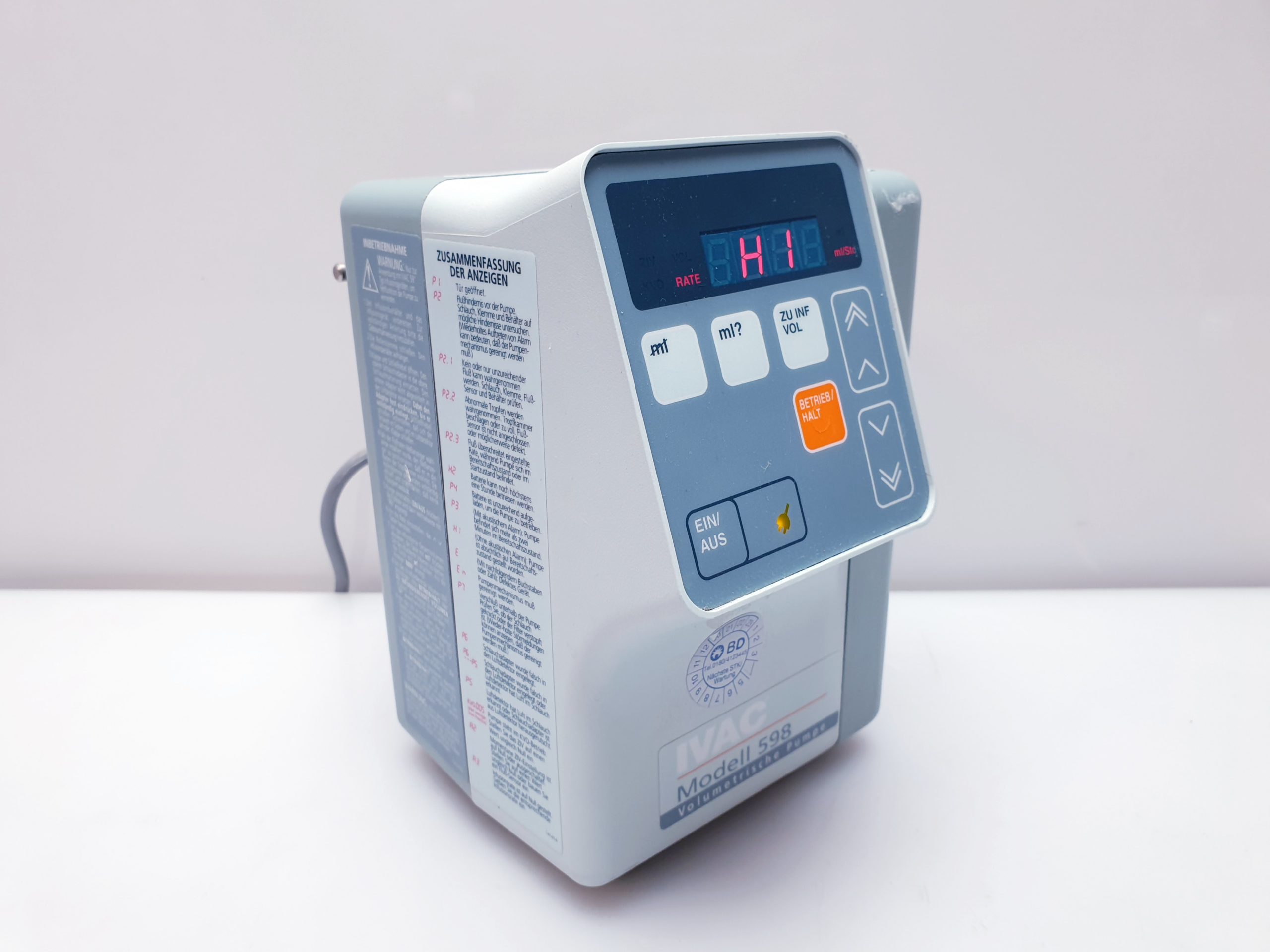 IVAC 598 Volumetrische Pumpe – Bild 5