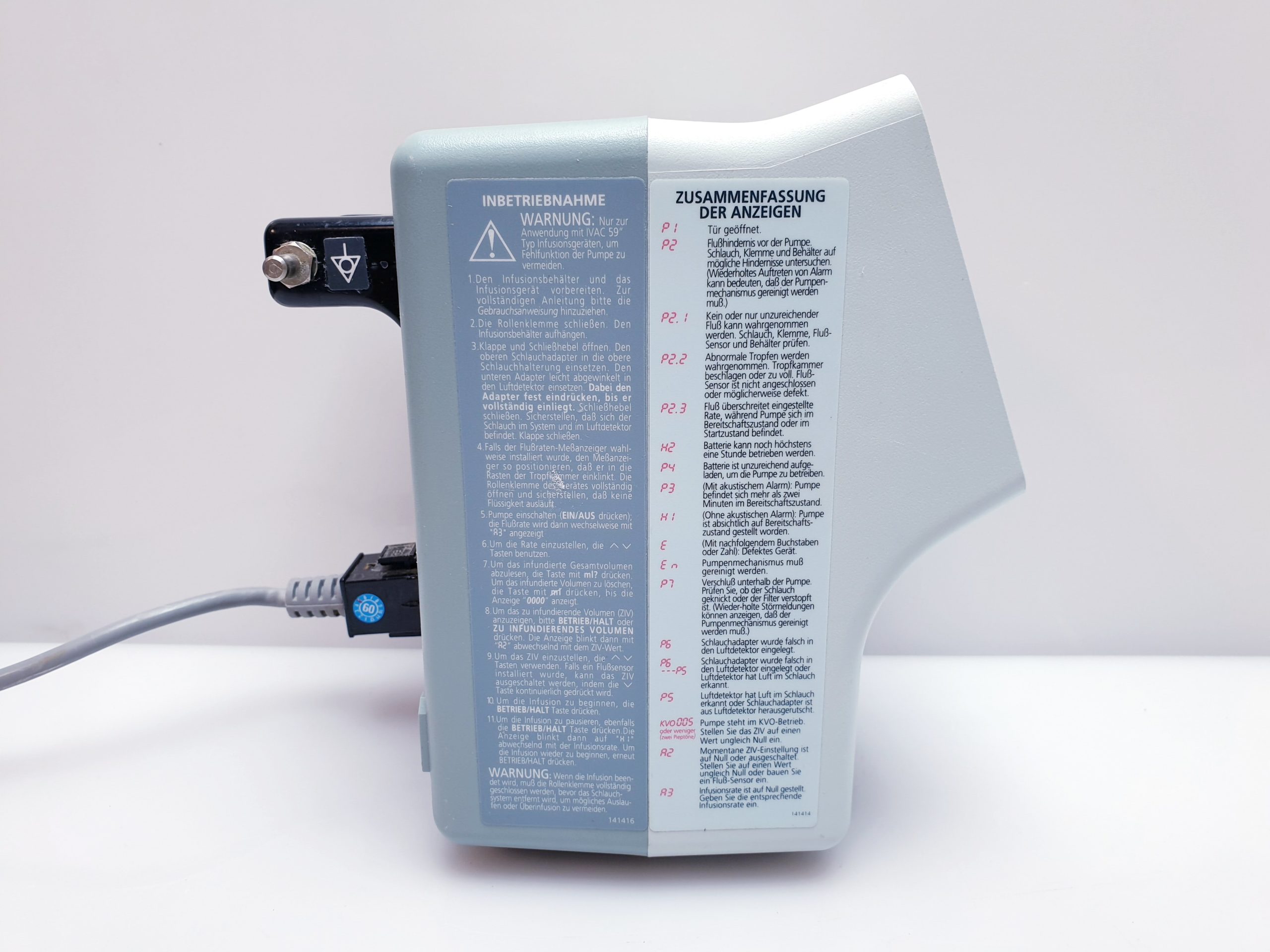 IVAC 598 Volumetrische Pumpe – Bild 8