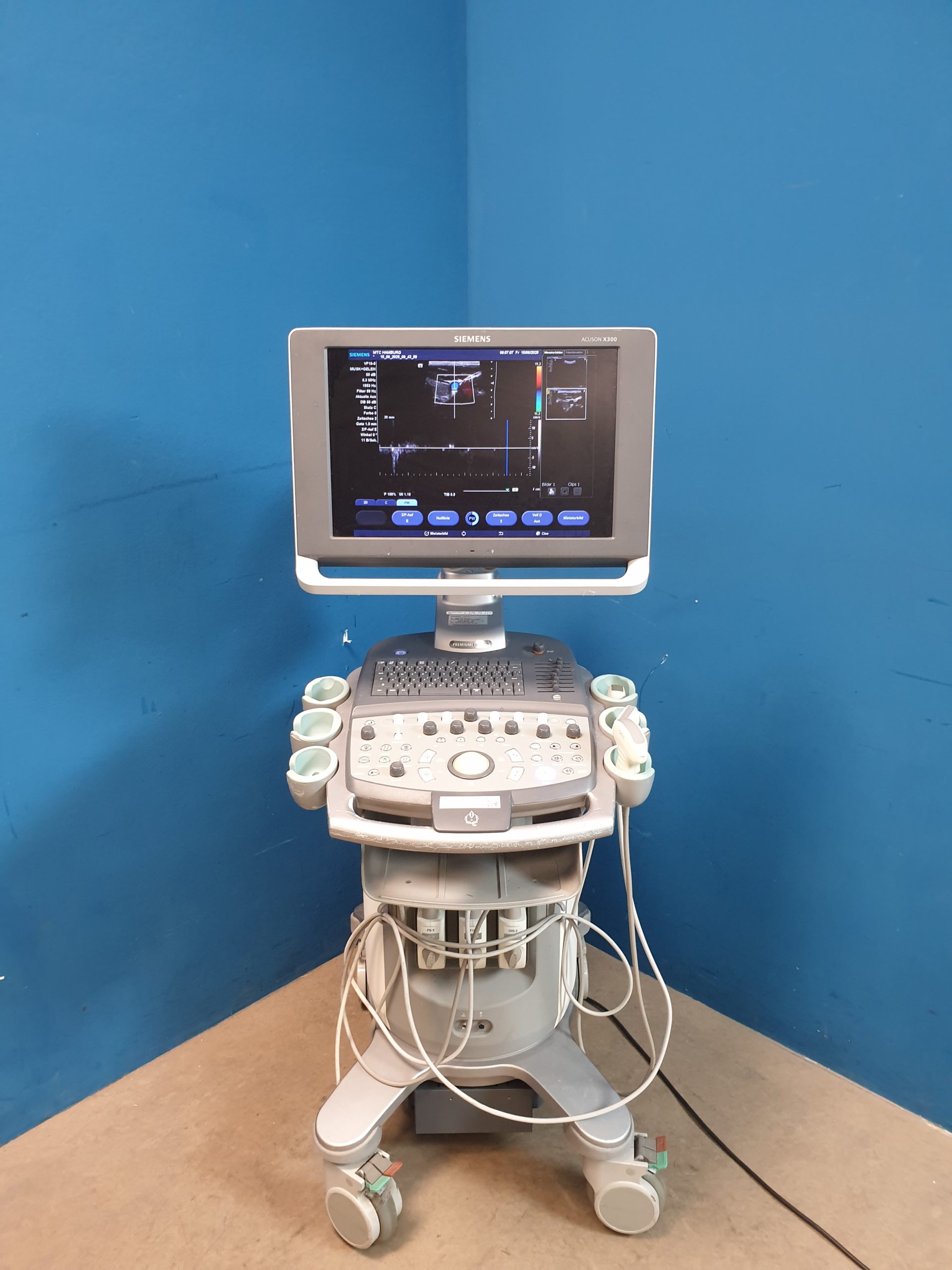 SIEMENS ACUSON X300 X 300 Premium Edition + CH5-2 Konvex + VF10-5 Linear + P5-1