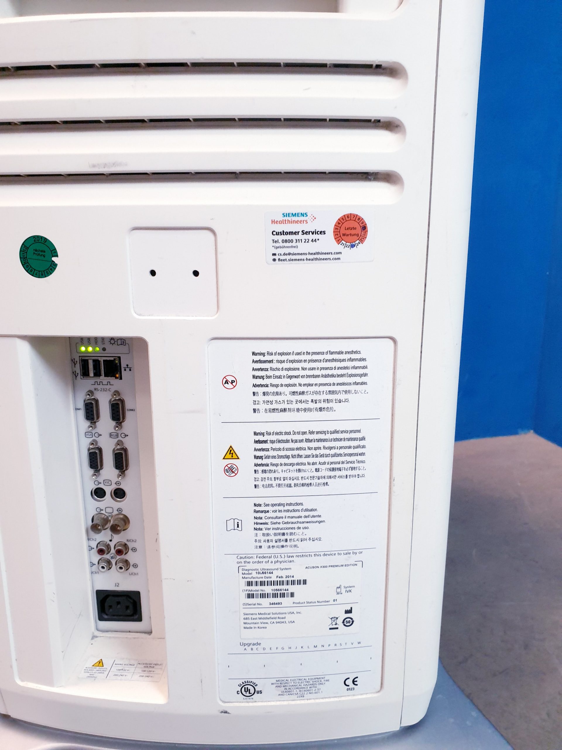 SIEMENS ACUSON X300 X 300 Premium Edition + CH5-2 Konvex + VF10-5 Linear + P5-1 – Bild 22