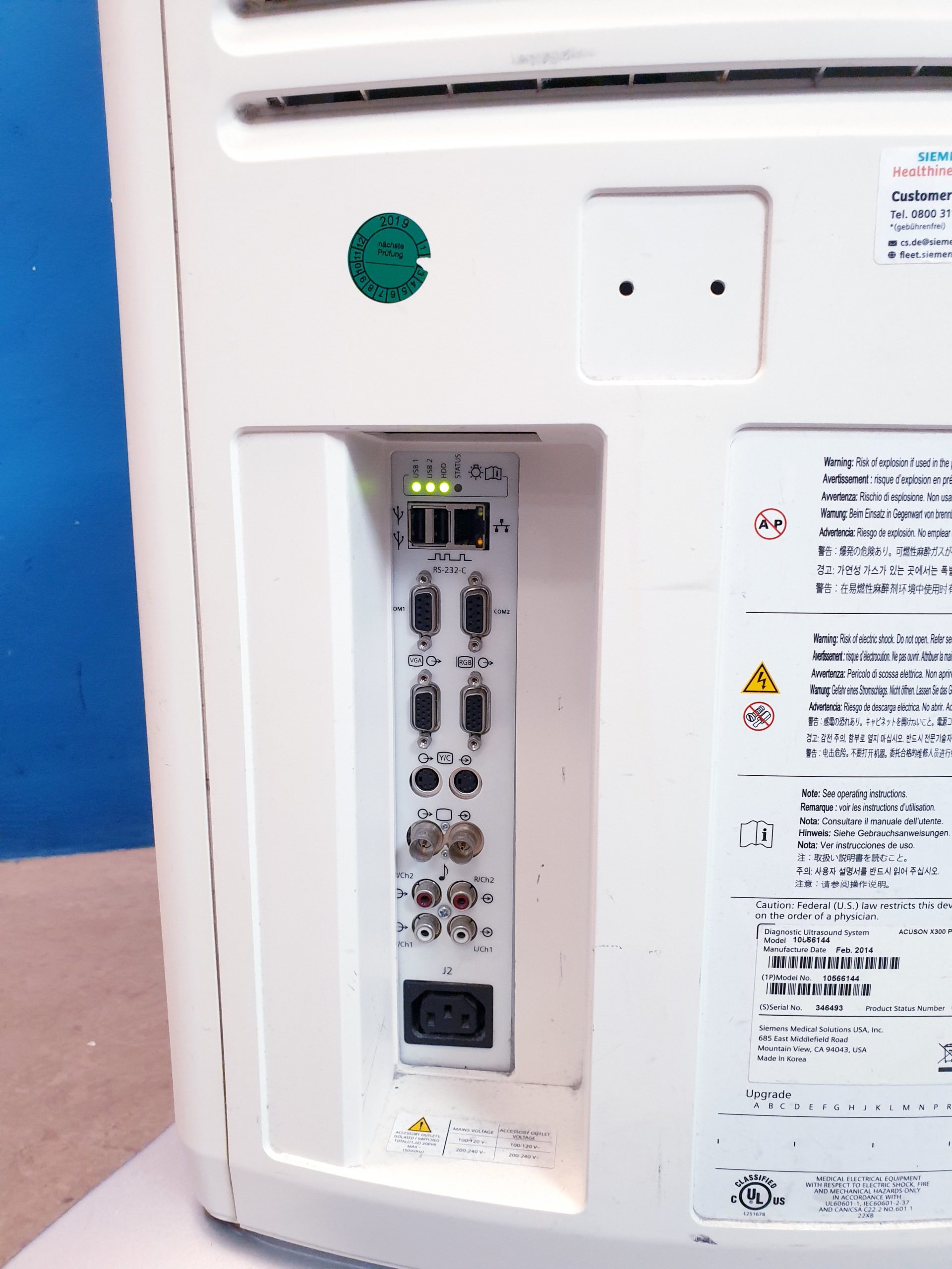 SIEMENS ACUSON X300 X 300 Premium Edition + CH5-2 Konvex + VF10-5 Linear + P5-1 – Bild 24