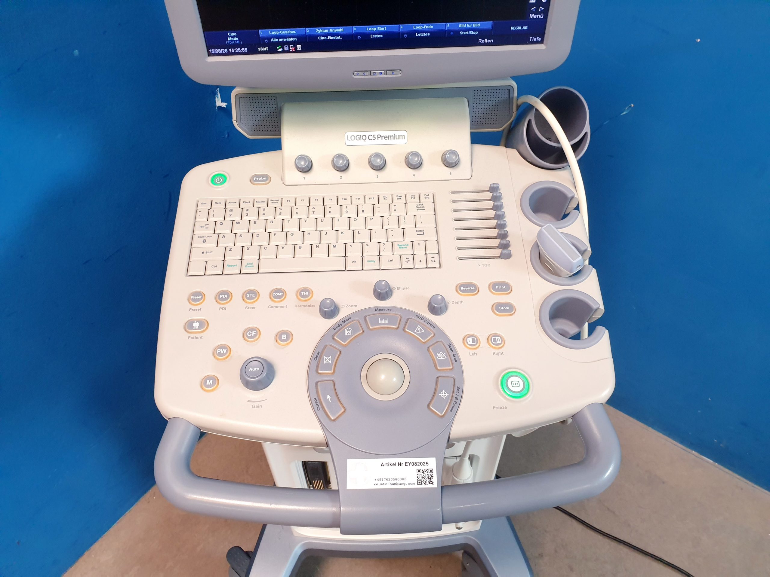 GE Logiq C5 Premium + L6-12-RS Linear Sonde - DOM 2016 – Bild 4