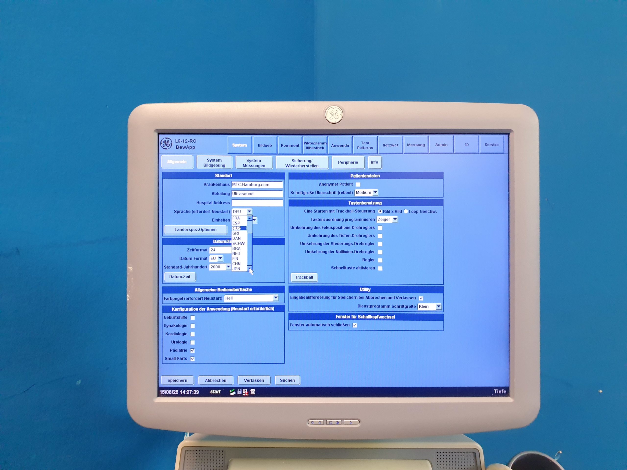 GE Logiq C5 Premium + L6-12-RS Linear Sonde - DOM 2016 – Bild 14