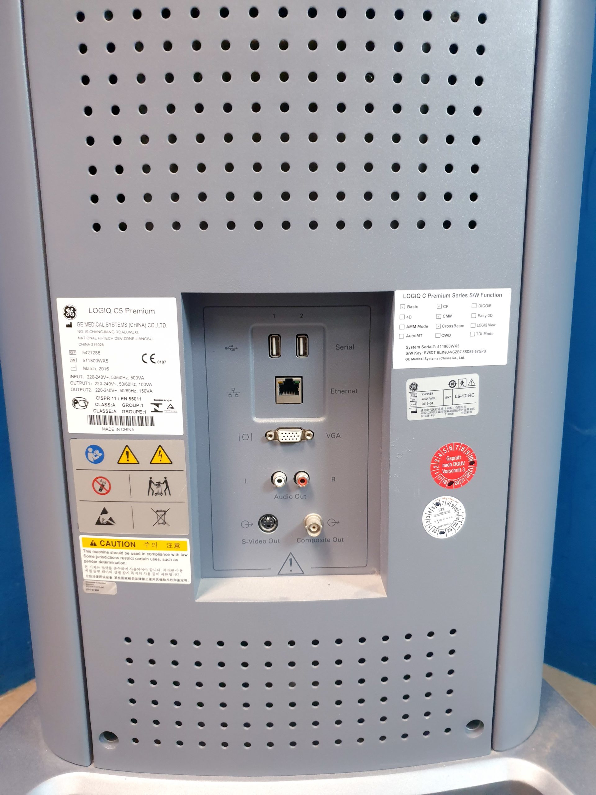 GE Logiq C5 Premium + L6-12-RS Linear Sonde - DOM 2016 – Bild 17