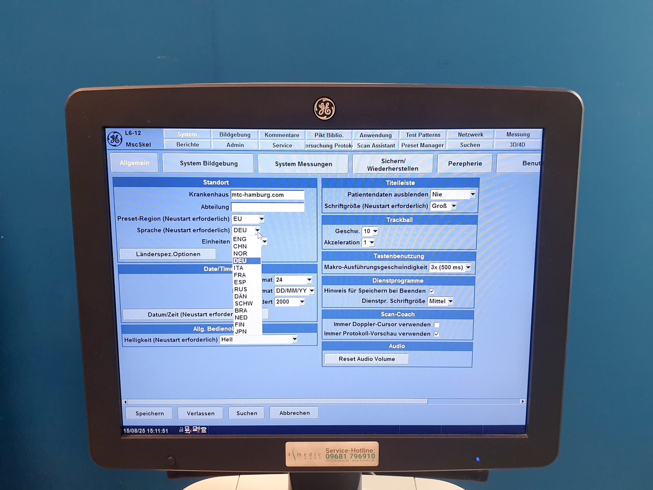 GE Logiq V5 Expert Ultraschallgerät + L6-12 RS Linear Sonde DOM 2016 – Bild 18