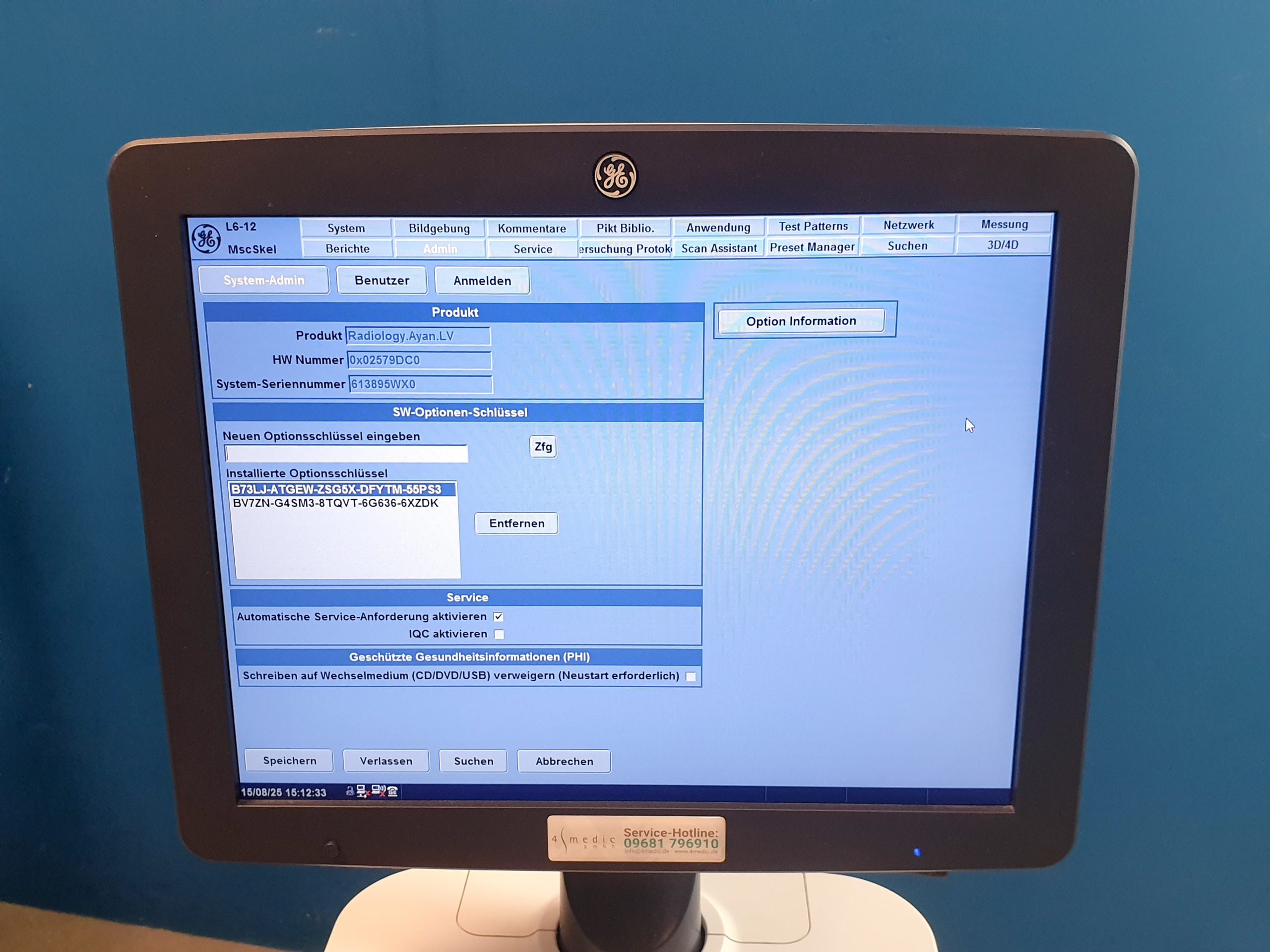 GE Logiq V5 Expert Ultraschallgerät + L6-12 RS Linear Sonde DOM 2016 – Bild 19