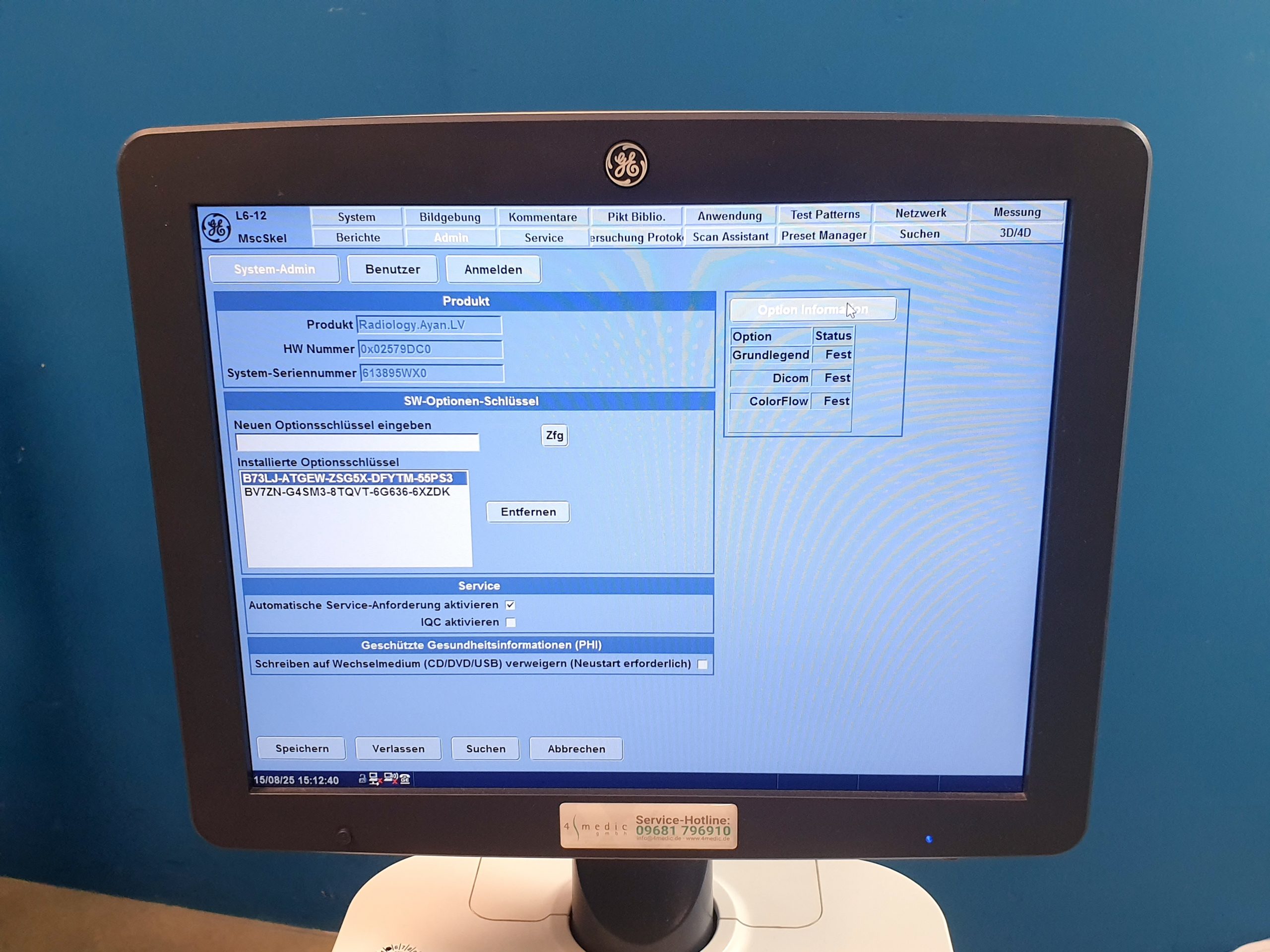 GE Logiq V5 Expert Ultraschallgerät + L6-12 RS Linear Sonde DOM 2016 – Bild 20