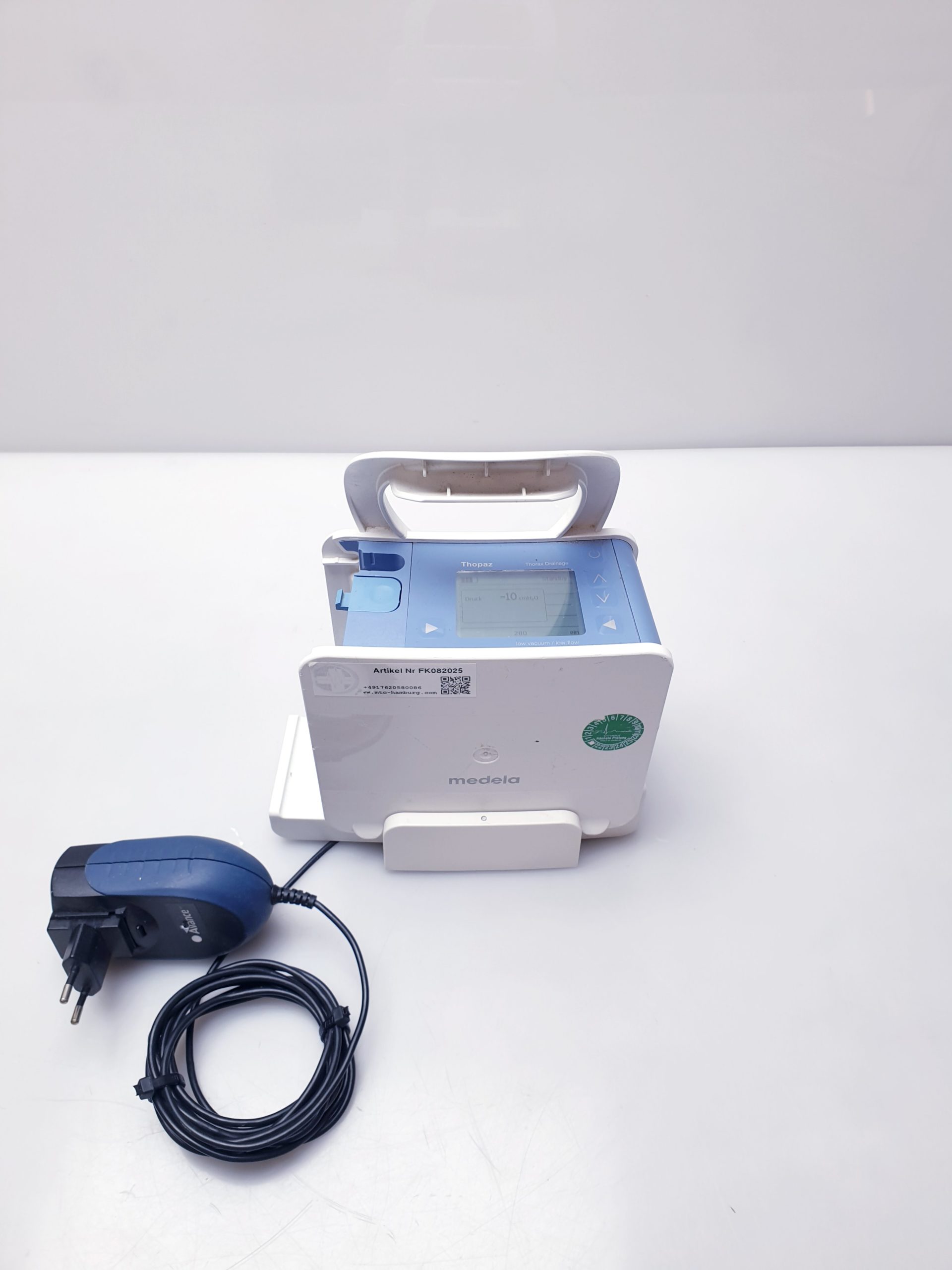 MEDELA Thopaz 200.2219 Pump Suction Thorax Drainage mit Ladekabel – Bild 4