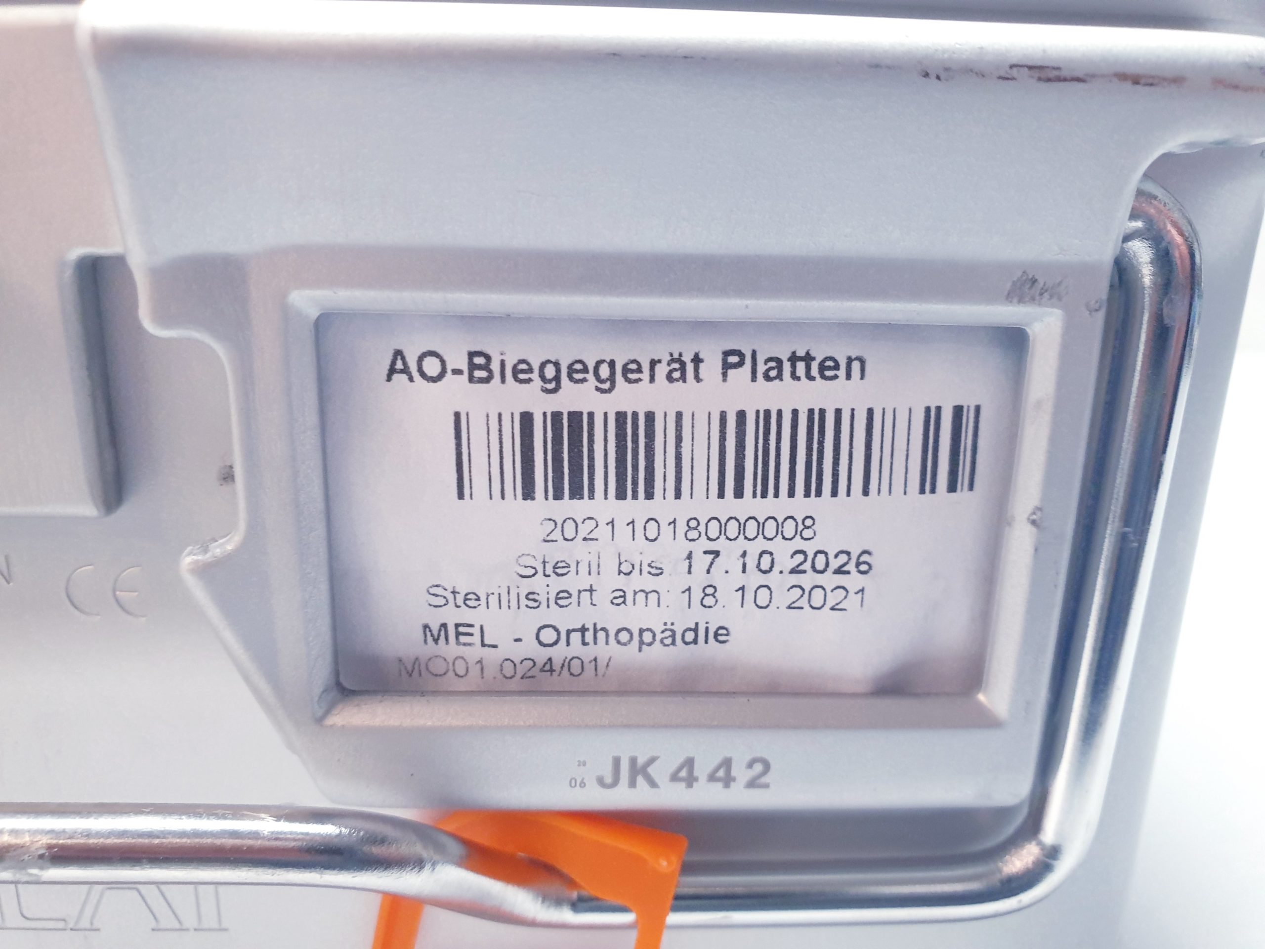 Aesculap JK442 Steribox Sterikontainer - Sterilisationsbehälter ca 59 X 27 X 15 – Bild 13