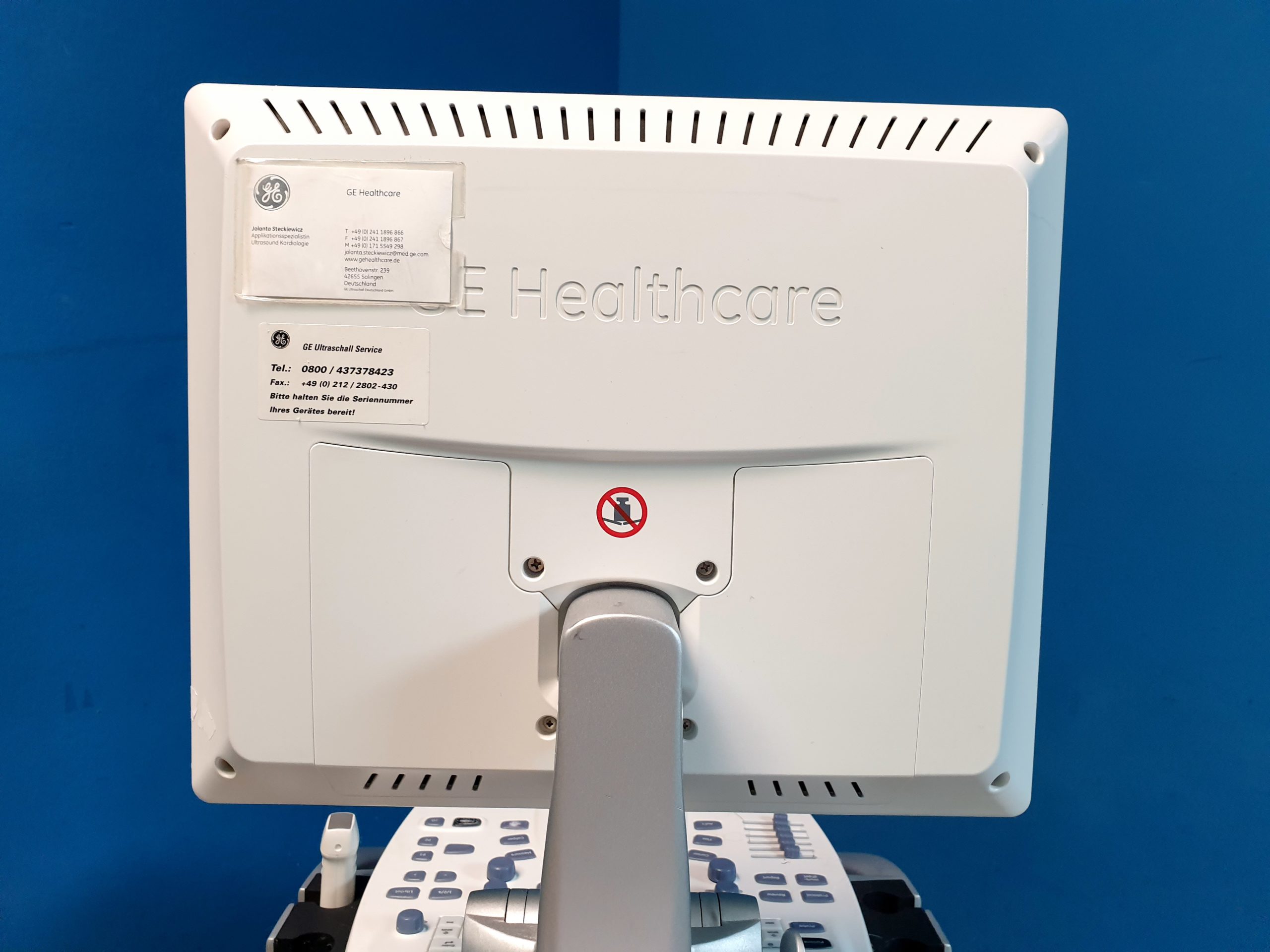 GE Vivid + M4S- RS Kardio Sonde -defekt - Optischer Fehler – Bild 16