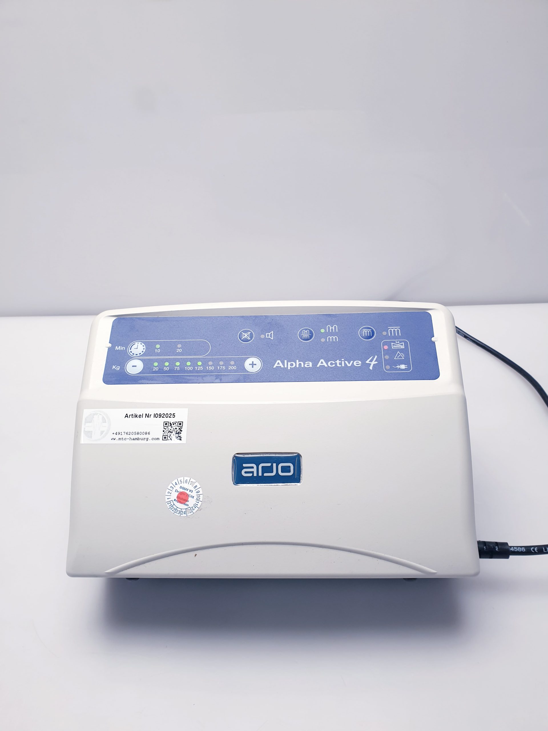 ARJO ALPHA ACTIVCE 4 Matratzenpumpe - Pumpe – Bild 5