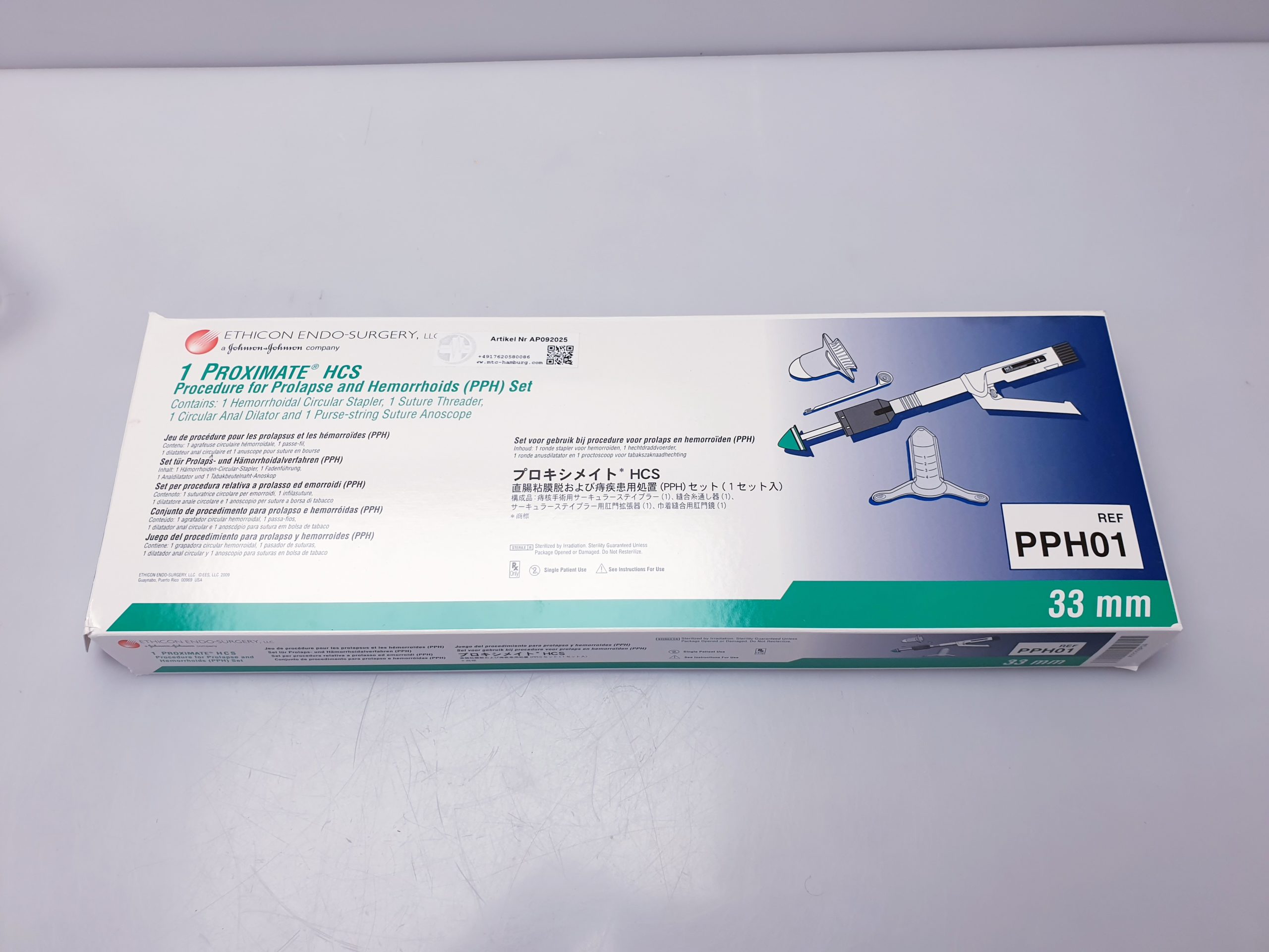 Ethicon Proximate HCS Rund Stapler 33MM Hämorrhoiden PPH Set – Bild 3