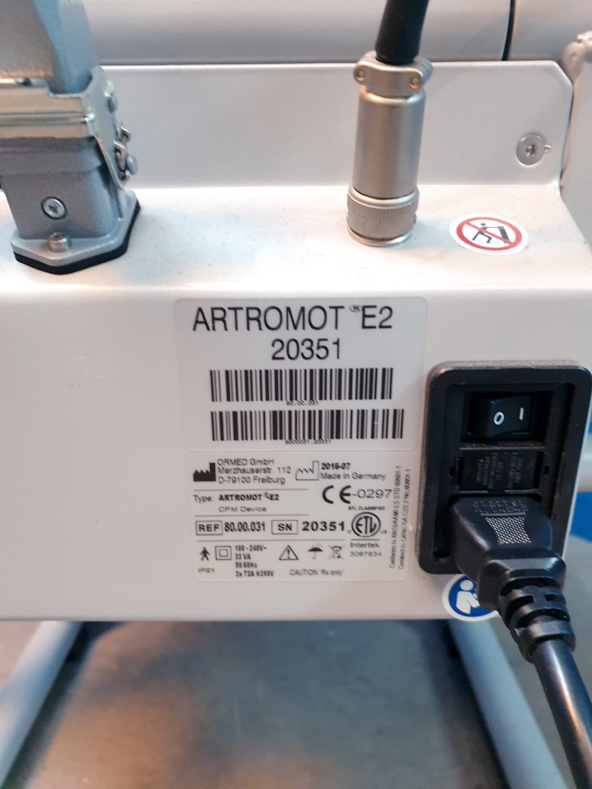 ORMED ARTROMOT-E2 Motorbewegungsschiene für Ellbogen – Bild 17