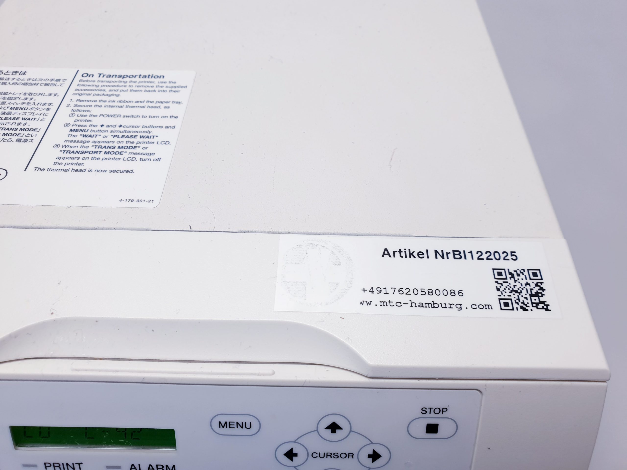 Sony UP 25MD - UP-25MD - Drucker - Printer – Bild 6