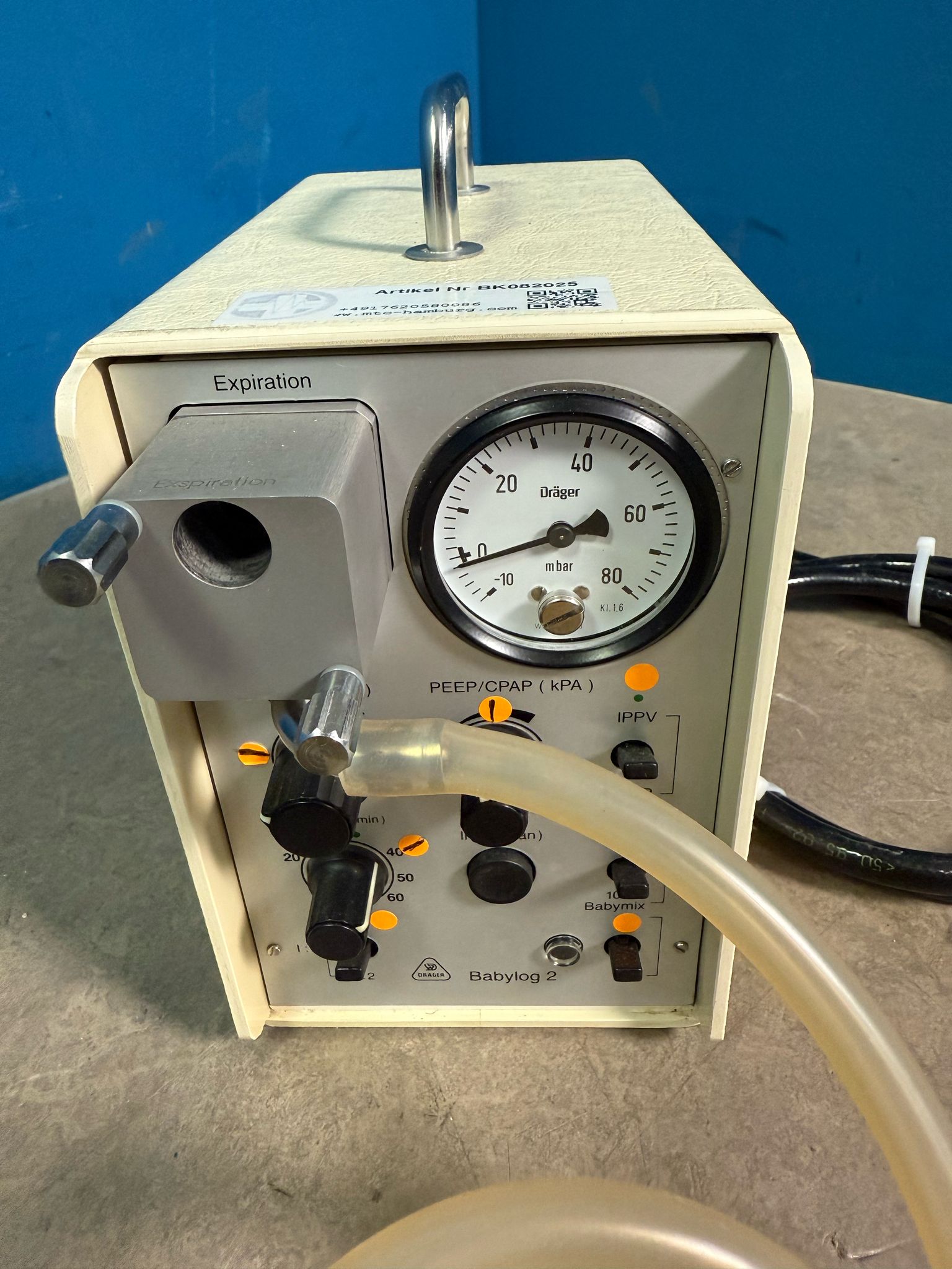 Dräger Babymix 2 Babylog 2 Beatmungsgerät – Bild 7