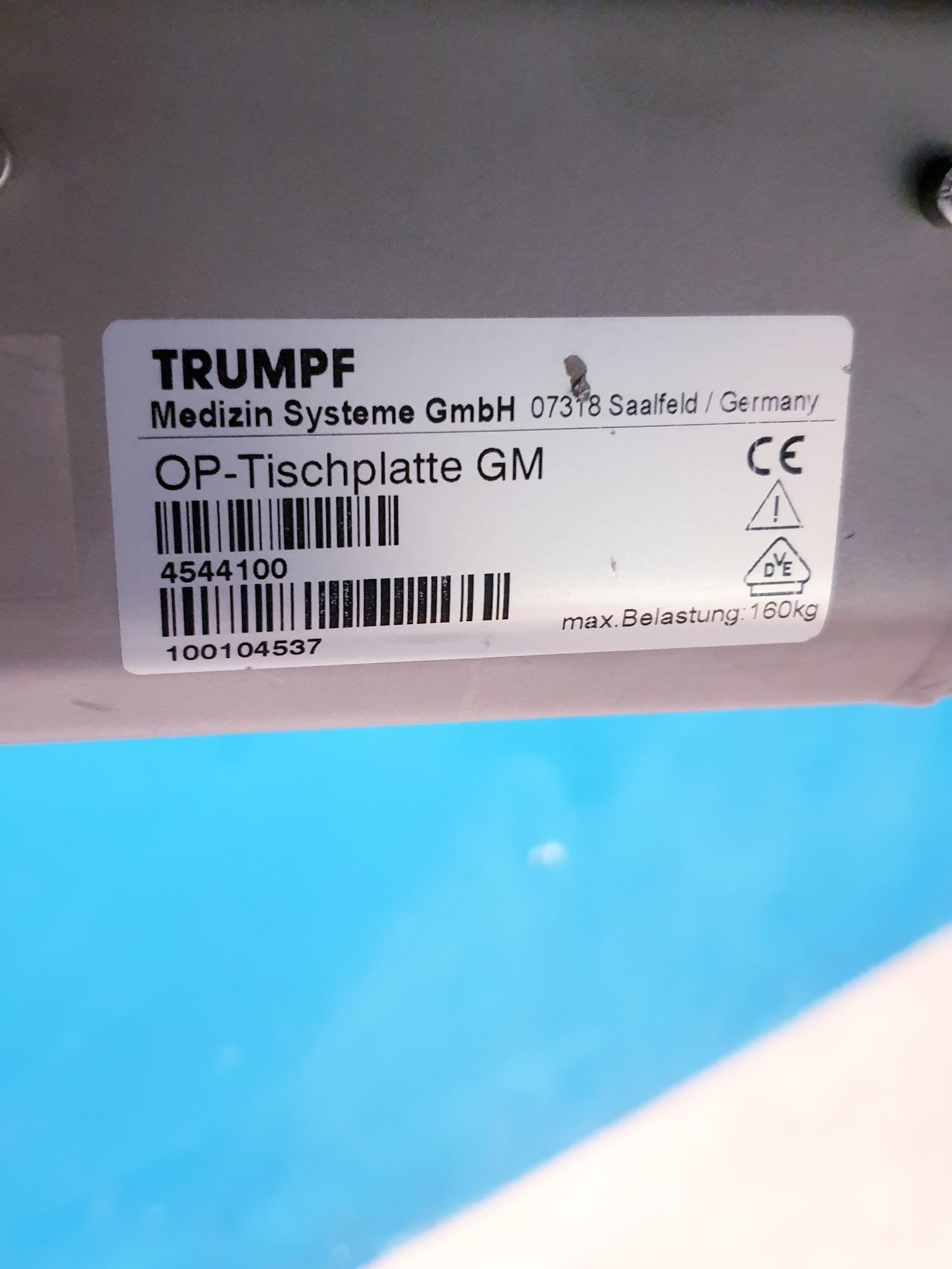 Trumpf Jupiter GM-C Shuttle 2.5 OP-Tisch OP-Tischplatte – Bild 10