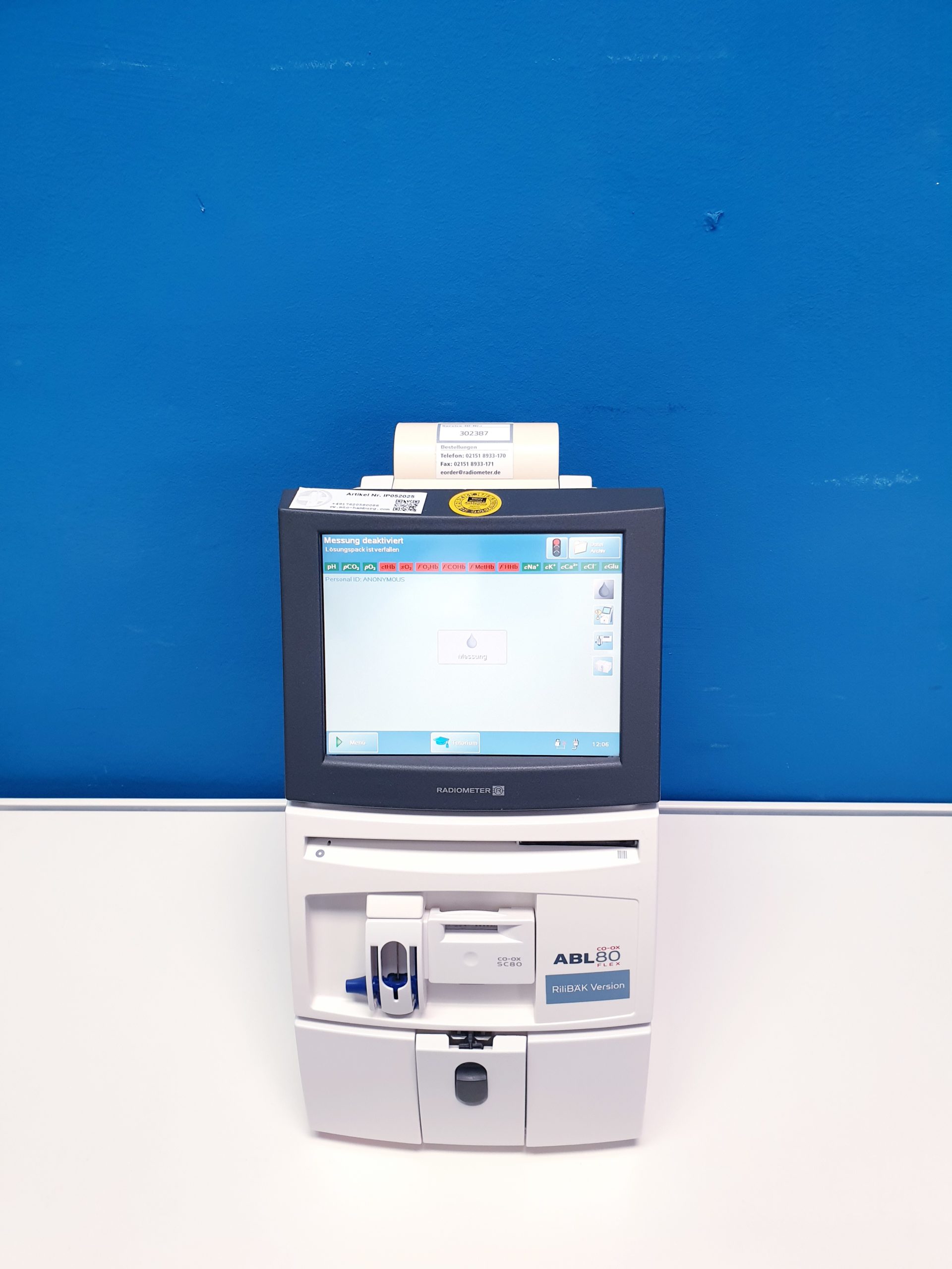 Radiometer ABL80 FLEX CO-OX – Bild 3