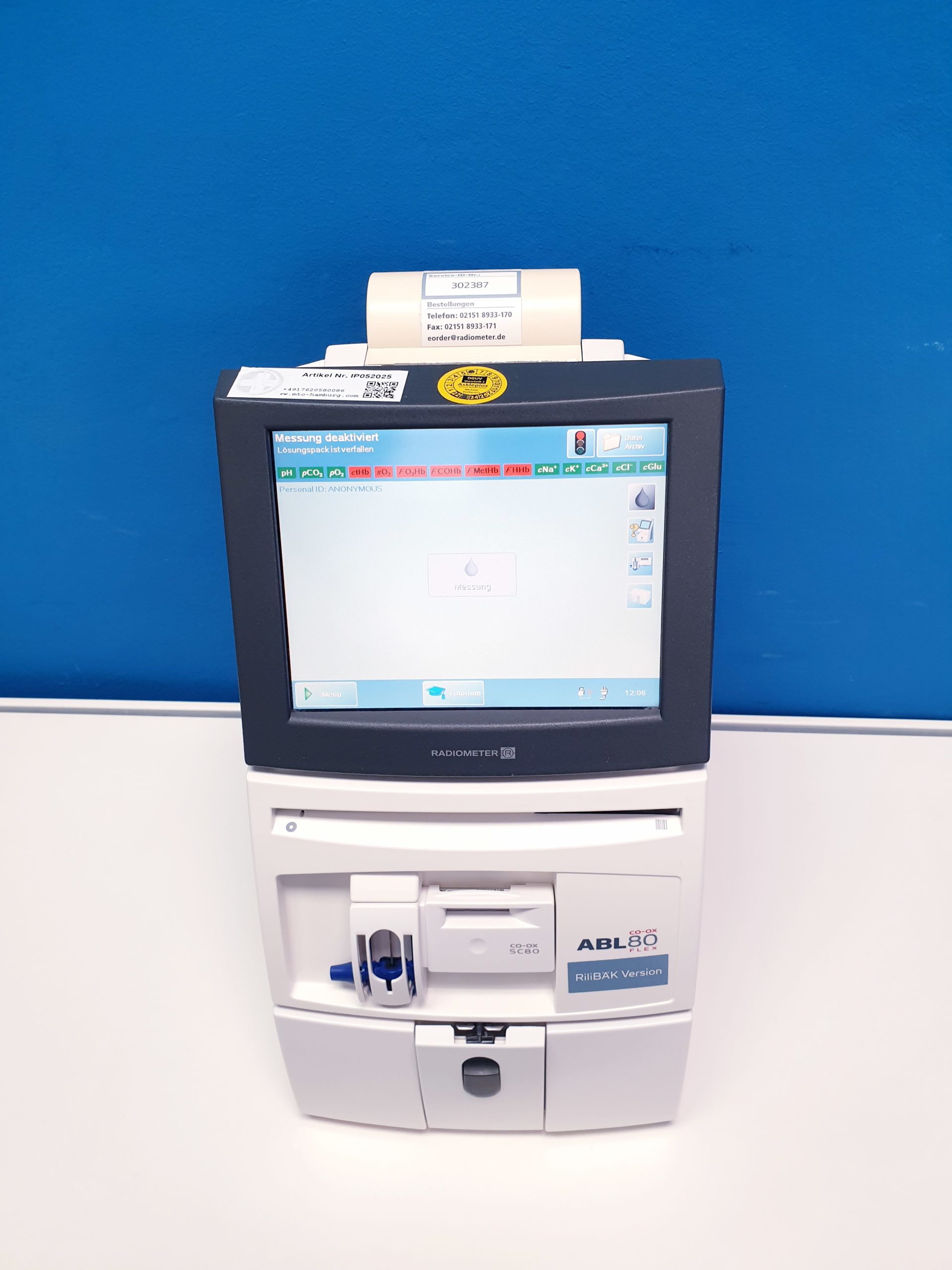 Radiometer ABL80 FLEX CO-OX – Bild 4